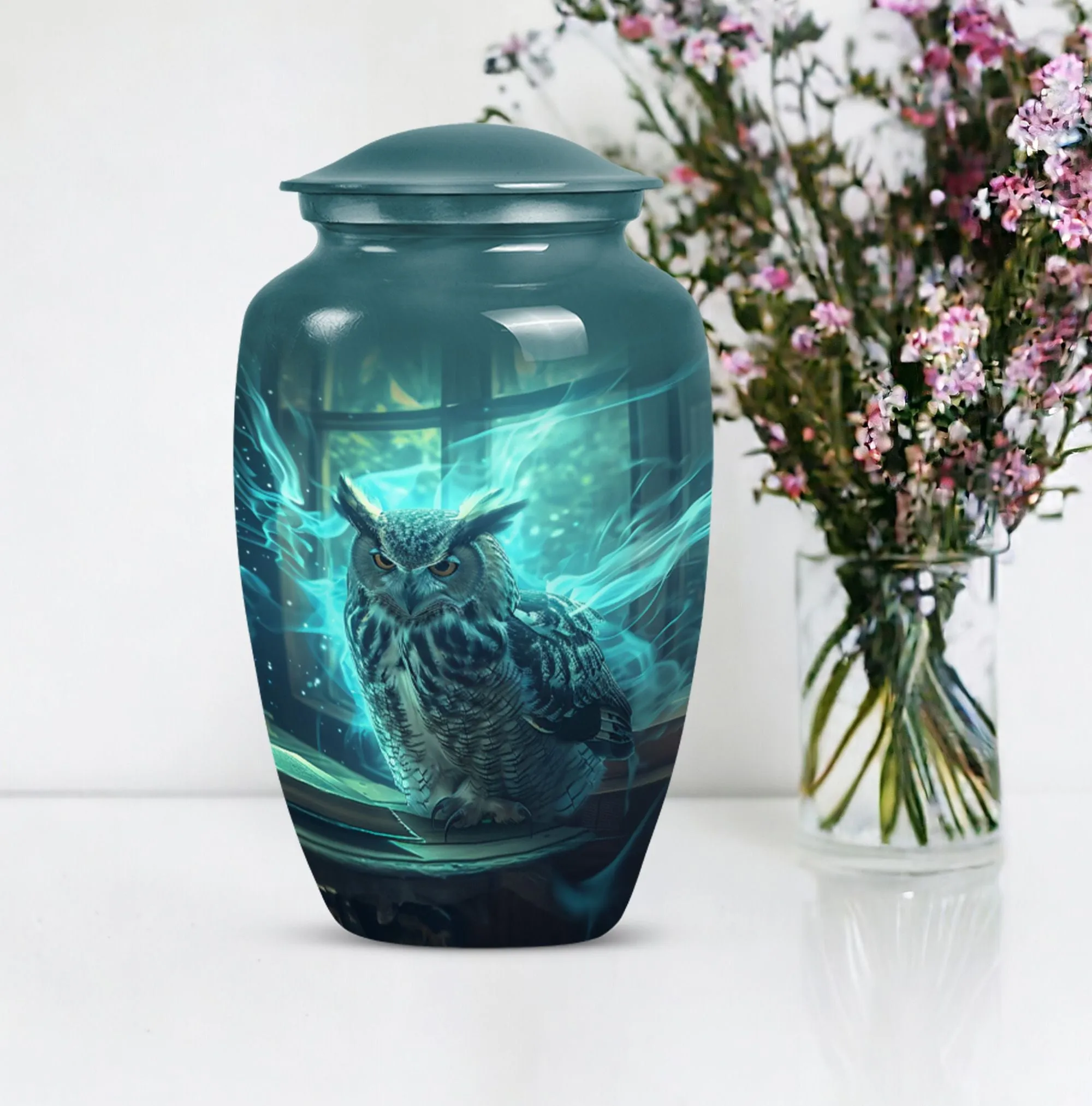 Owl Cremation Urn -Keepsake And Large Cremation Urn For Ashes
