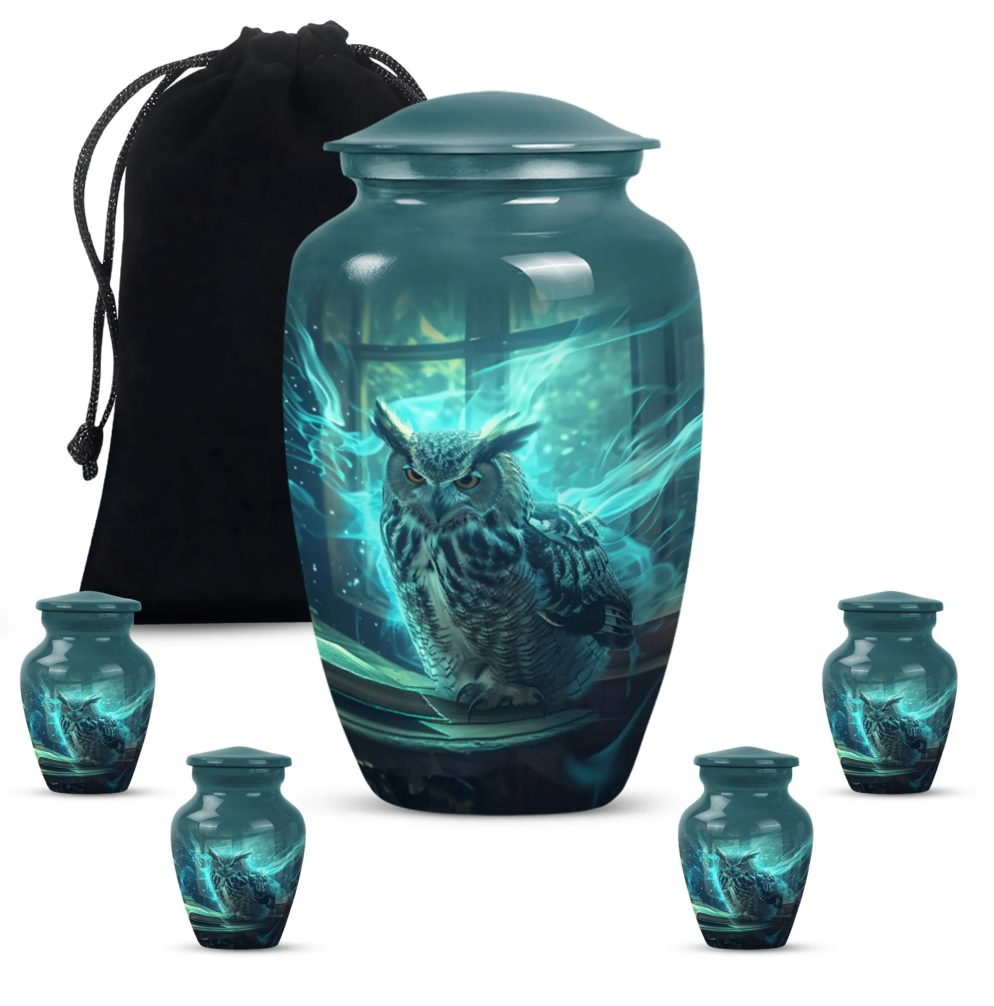 Owl Cremation Urn -Keepsake And Large Cremation Urn For Ashes