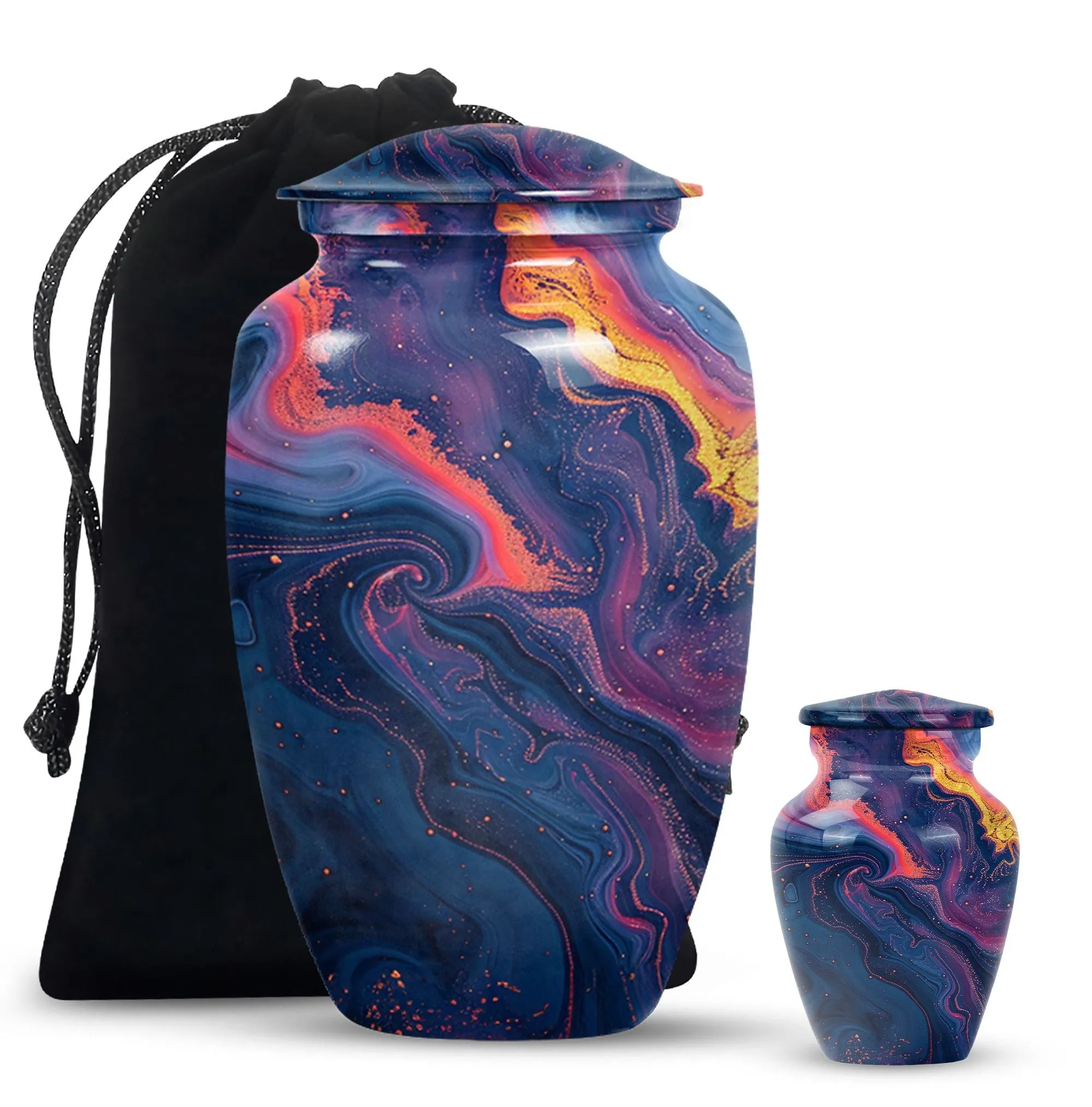 Pastel Swirl Urn: Unique Memorial Cremation Urn for Female Ashes