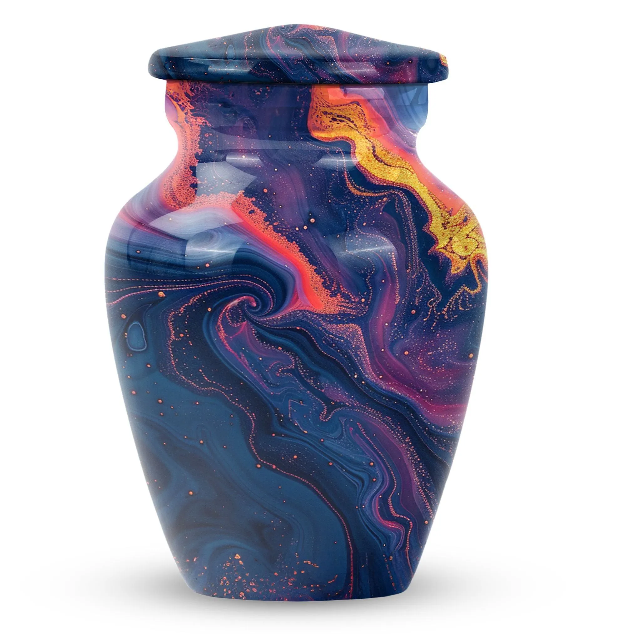 Pastel Swirl Urn: Unique Memorial Cremation Urn for Female Ashes