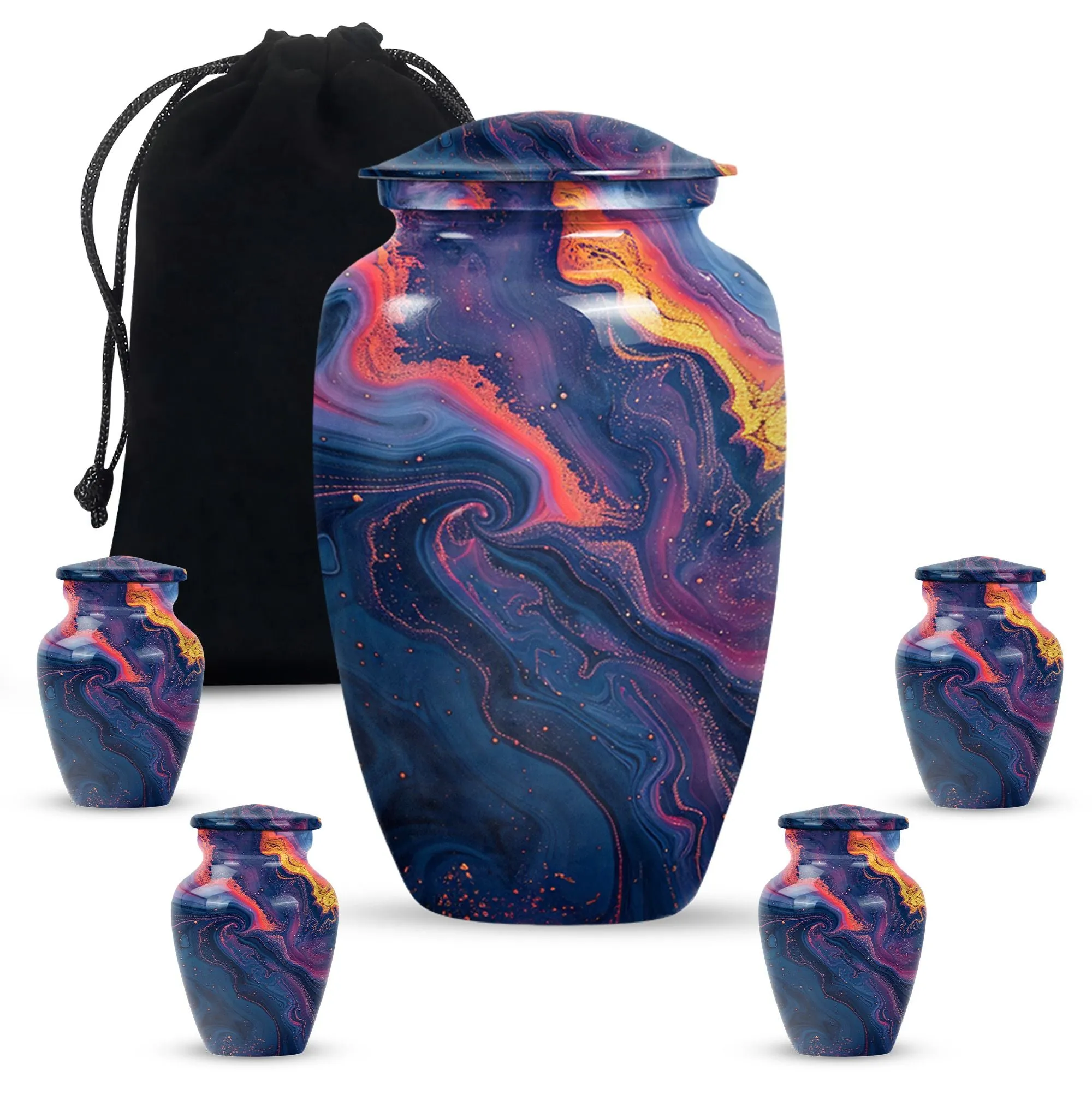 Pastel Swirl Urn: Unique Memorial Cremation Urn for Female Ashes