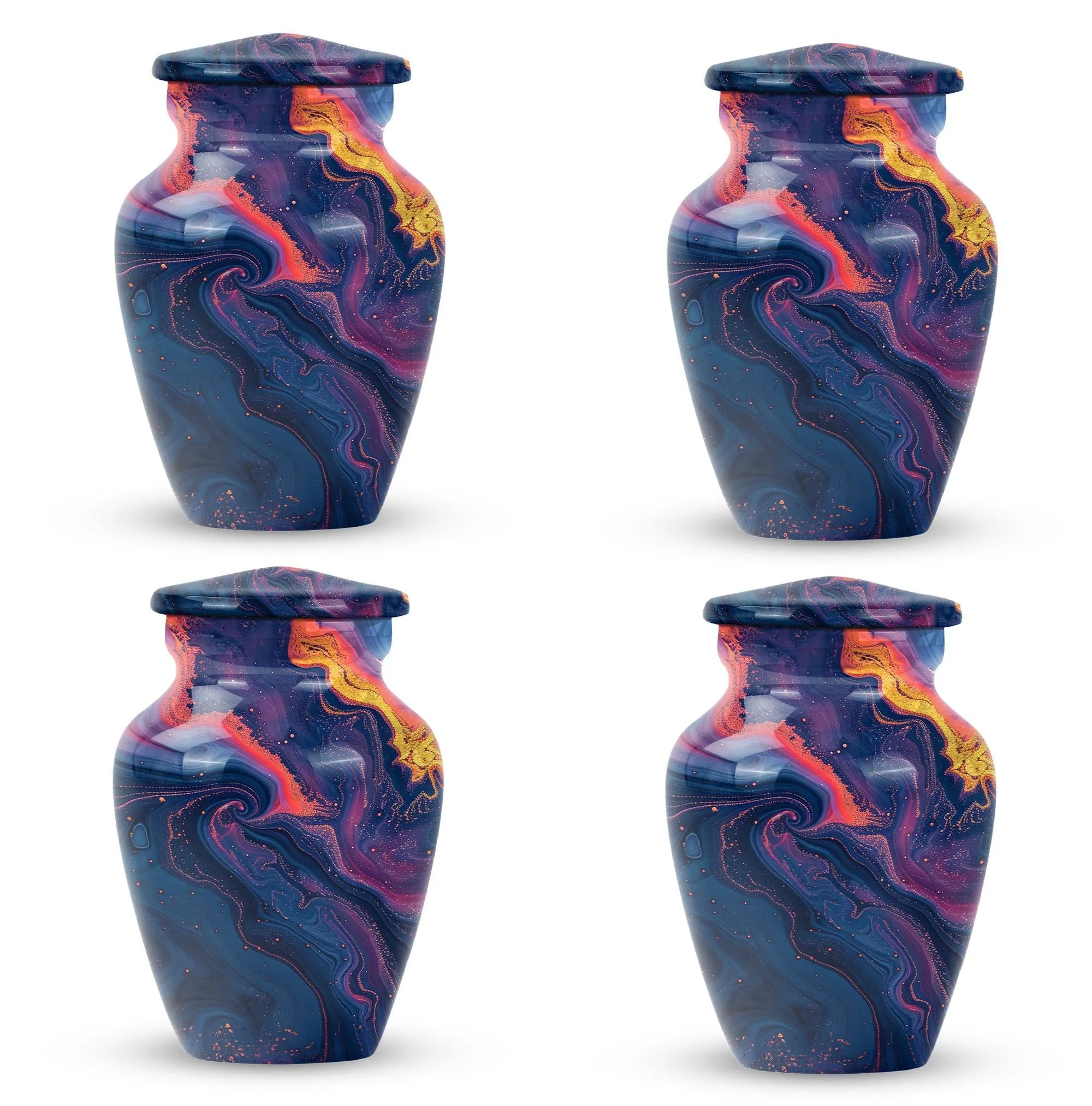 Pastel Swirl Urn: Unique Memorial Cremation Urn for Female Ashes