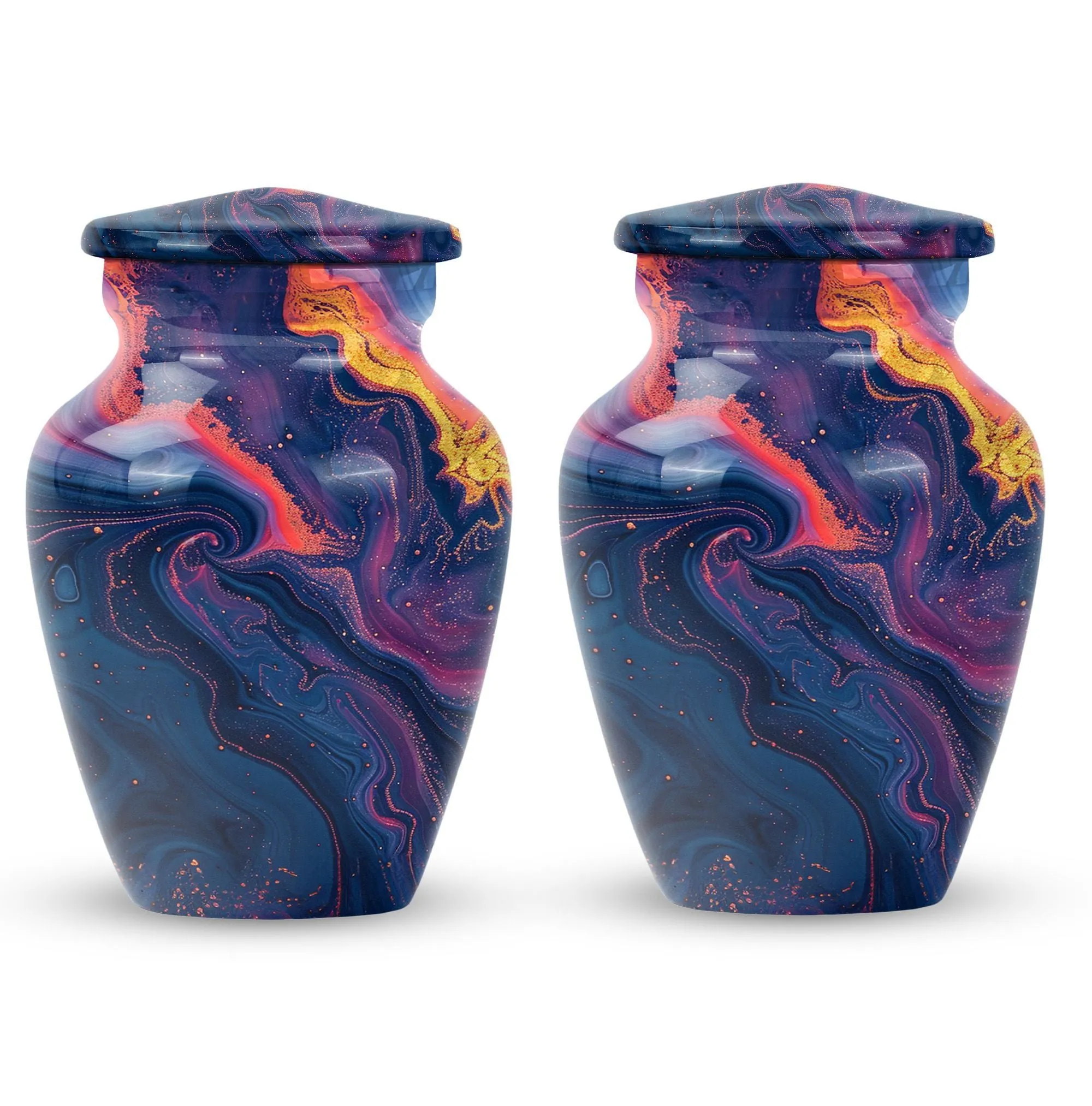 Pastel Swirl Urn: Unique Memorial Cremation Urn for Female Ashes