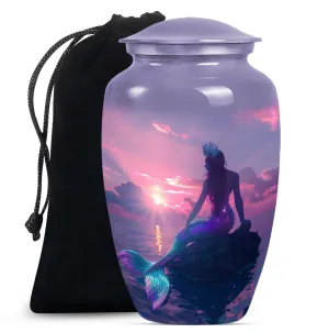 Peaceful Haven: Mermaid Urn for Human Ashes