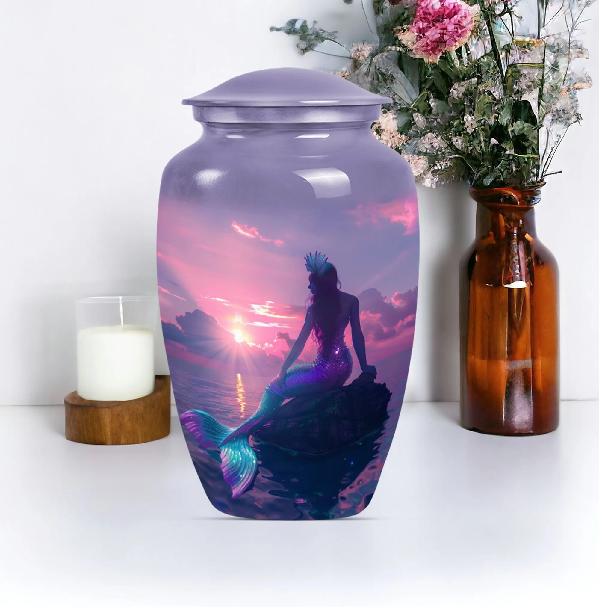 Peaceful Haven: Mermaid Urn for Human Ashes