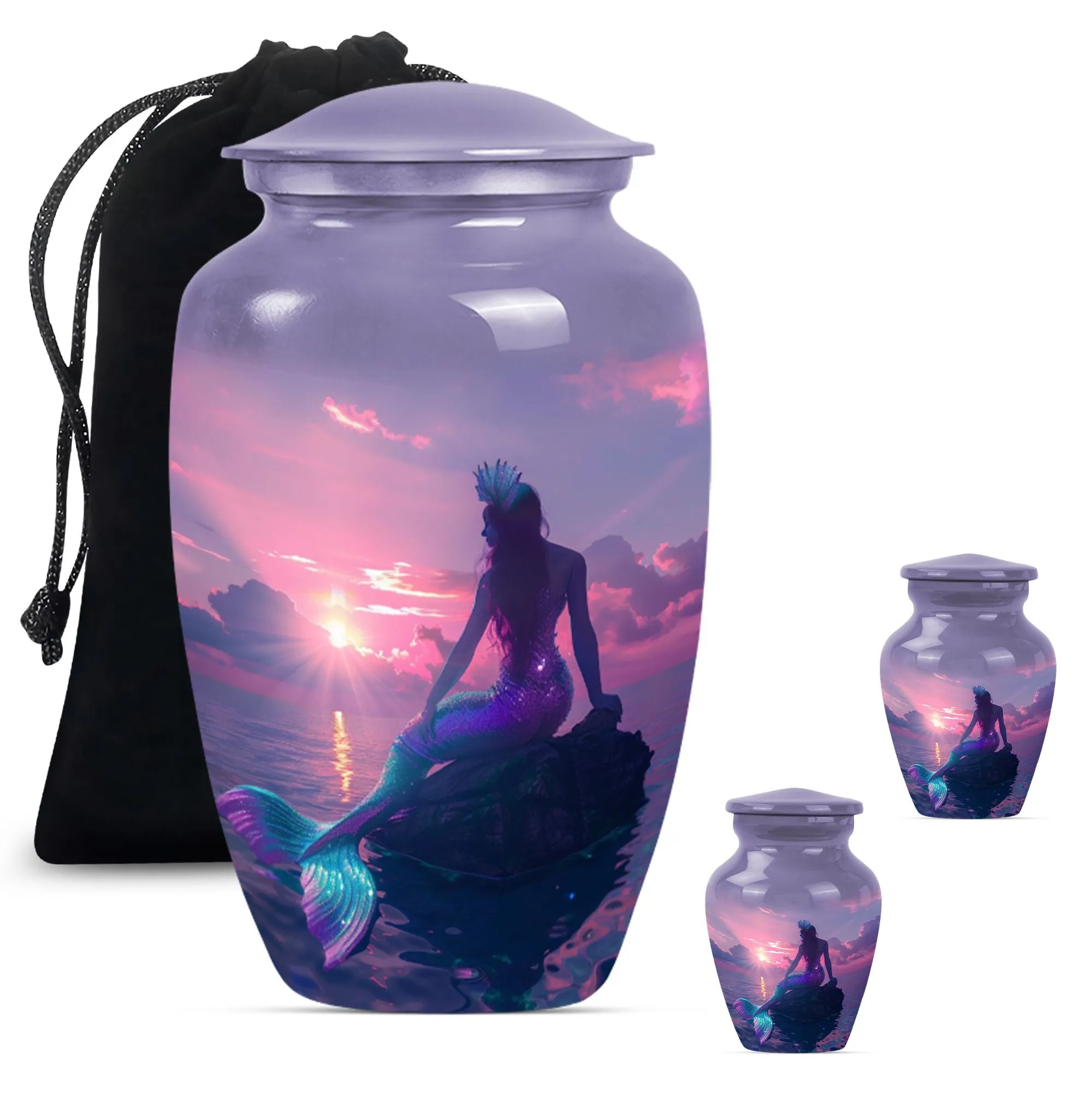 Peaceful Haven: Mermaid Urn for Human Ashes