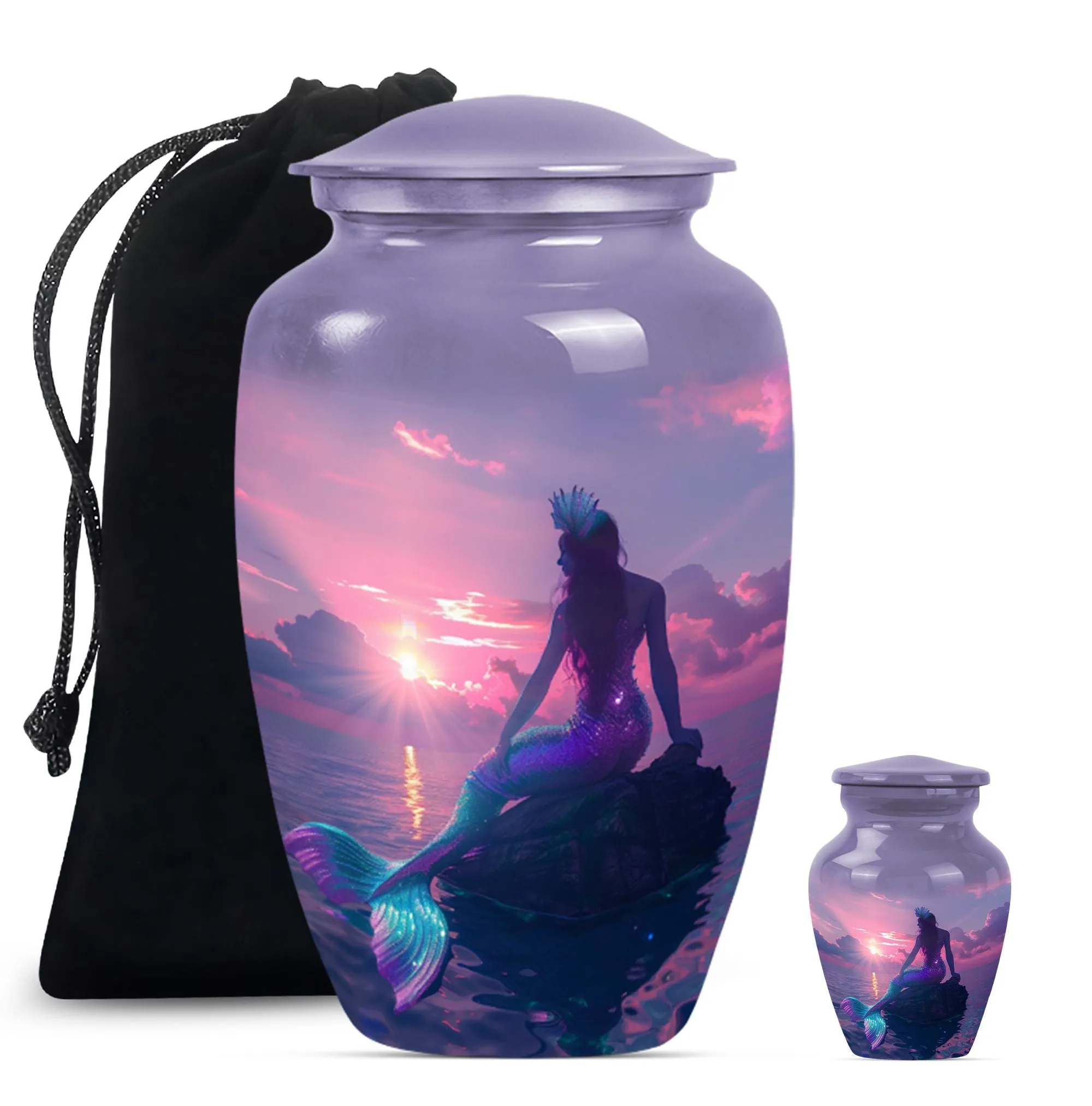 Peaceful Haven: Mermaid Urn for Human Ashes