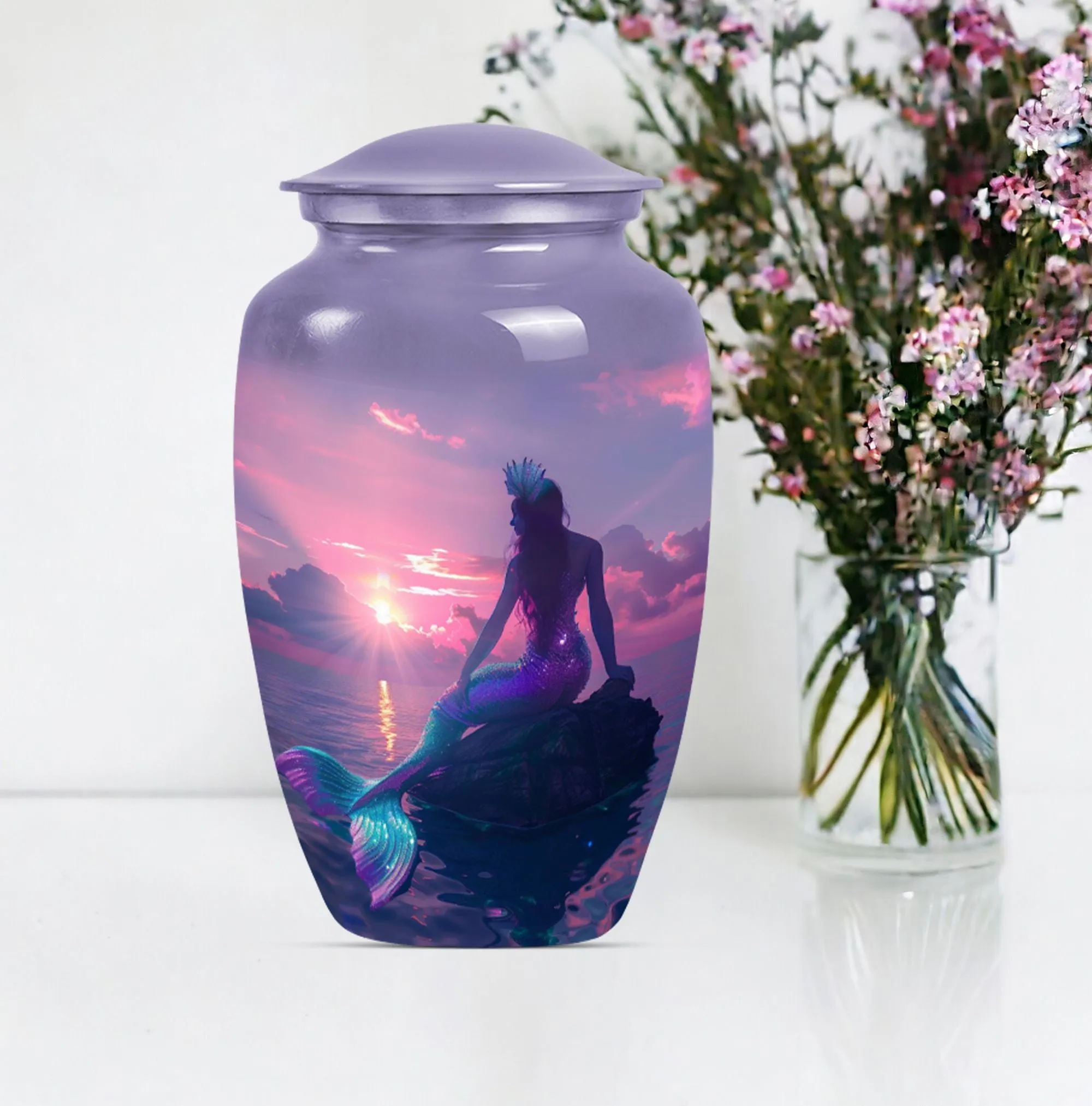 Peaceful Haven: Mermaid Urn for Human Ashes