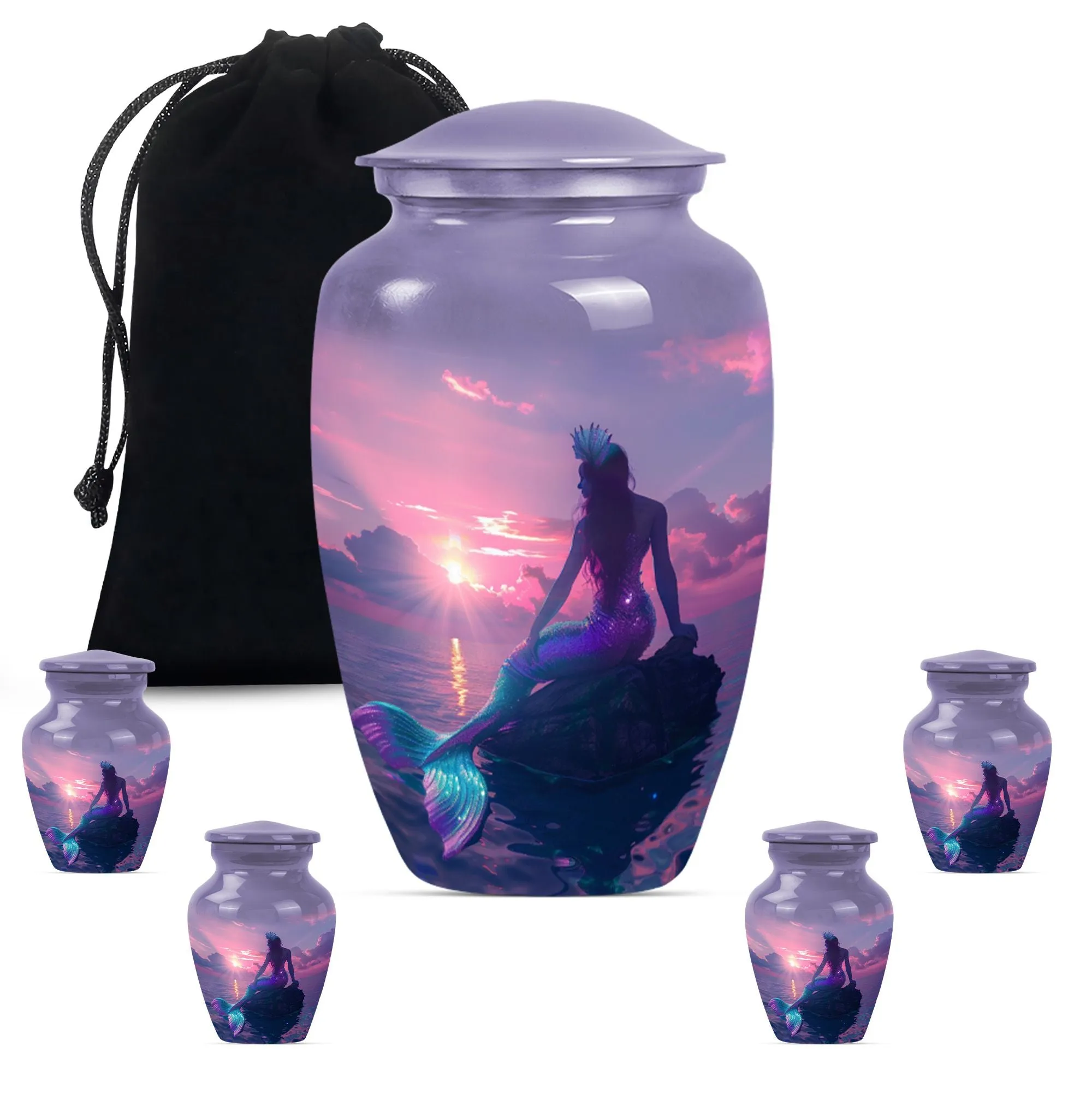 Peaceful Haven: Mermaid Urn for Human Ashes