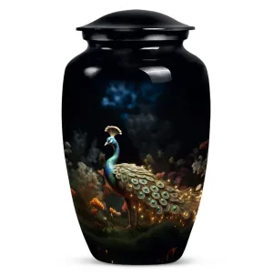 Peacock Urn for Ashes - Unique, Large, and Classic Cremation Urn