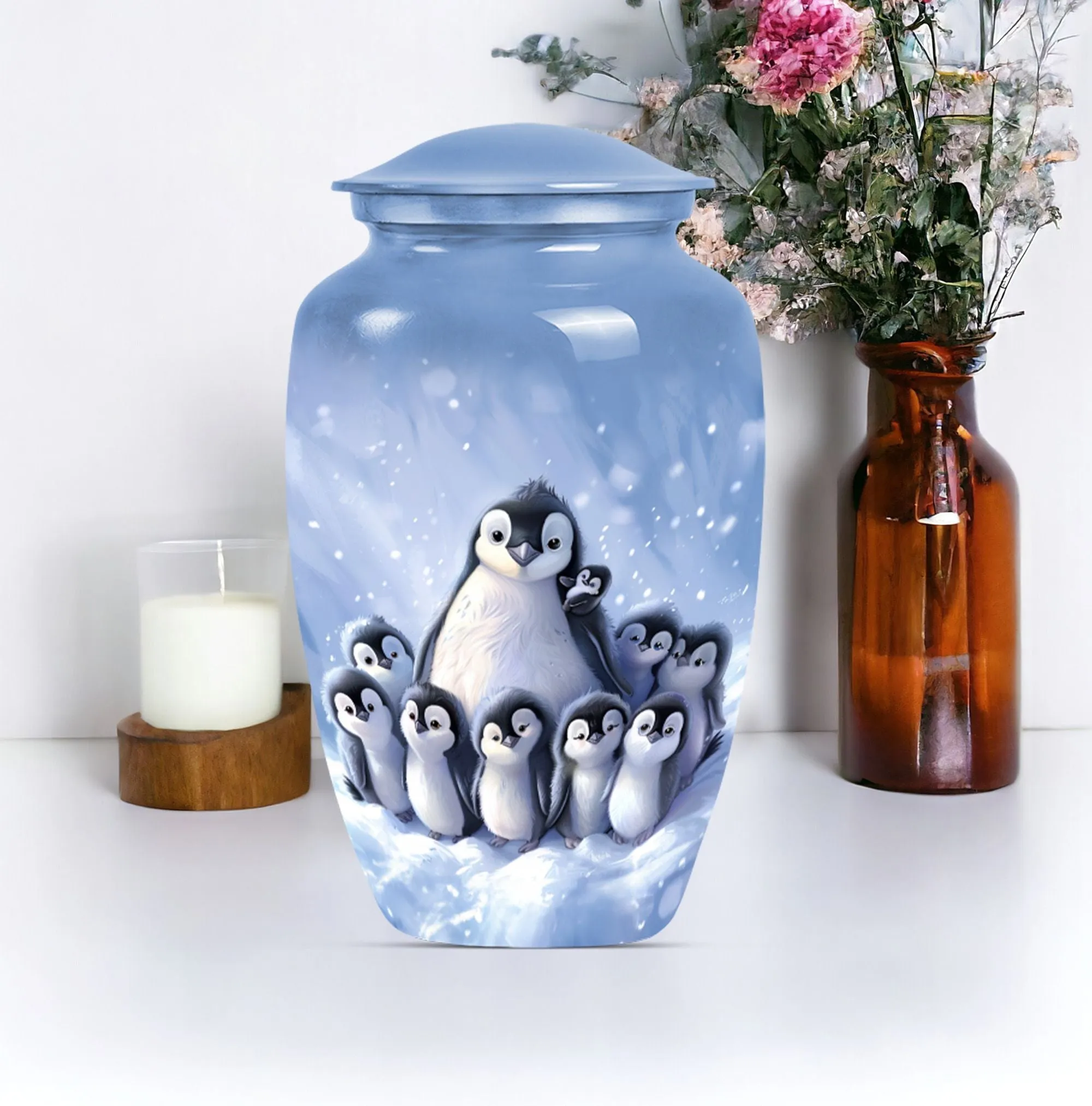 Penguin Urn: Unique Cremation Artifact for loving Memories