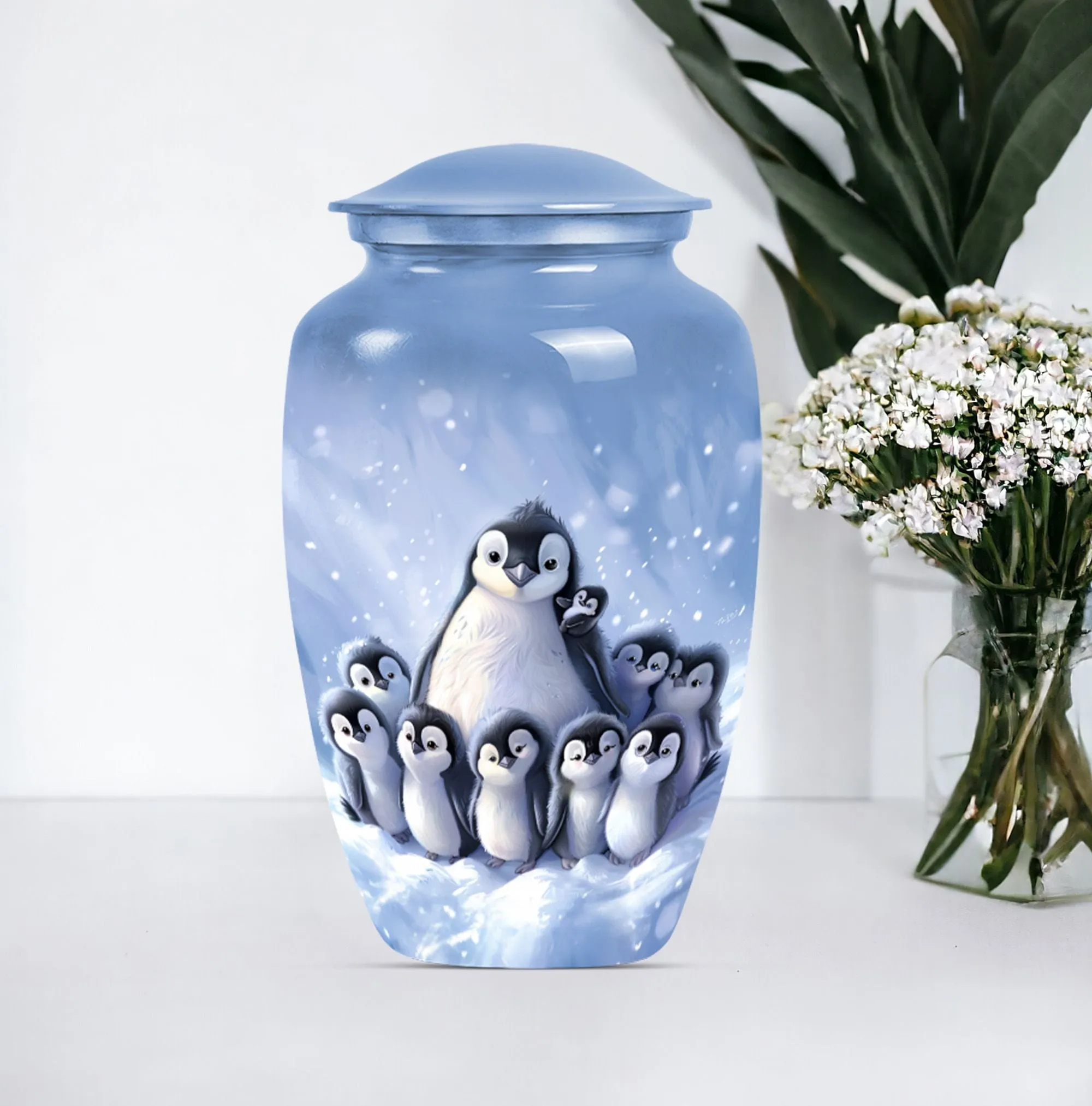 Penguin Urn: Unique Cremation Artifact for loving Memories