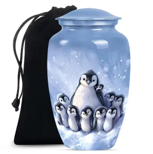 Penguin Urn: Unique Cremation Artifact for loving Memories