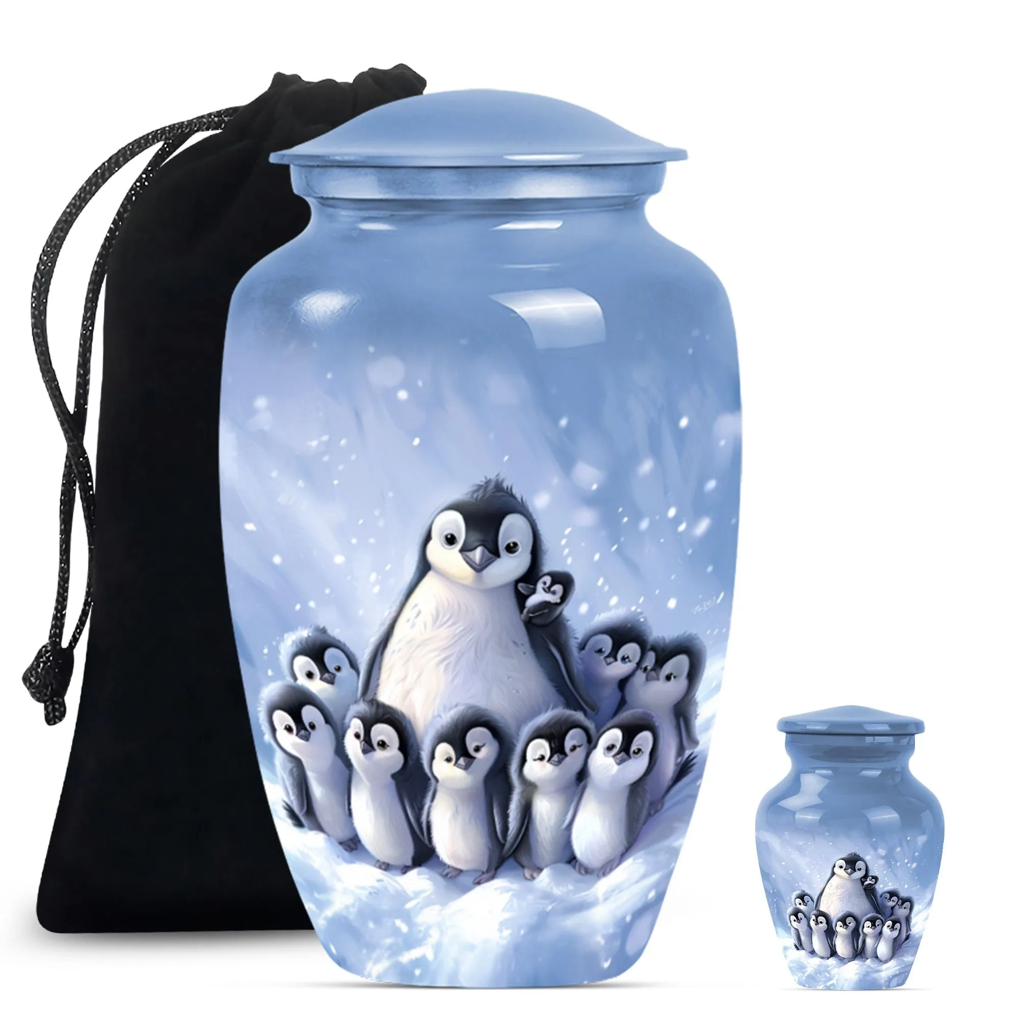 Penguin Urn: Unique Cremation Artifact for loving Memories