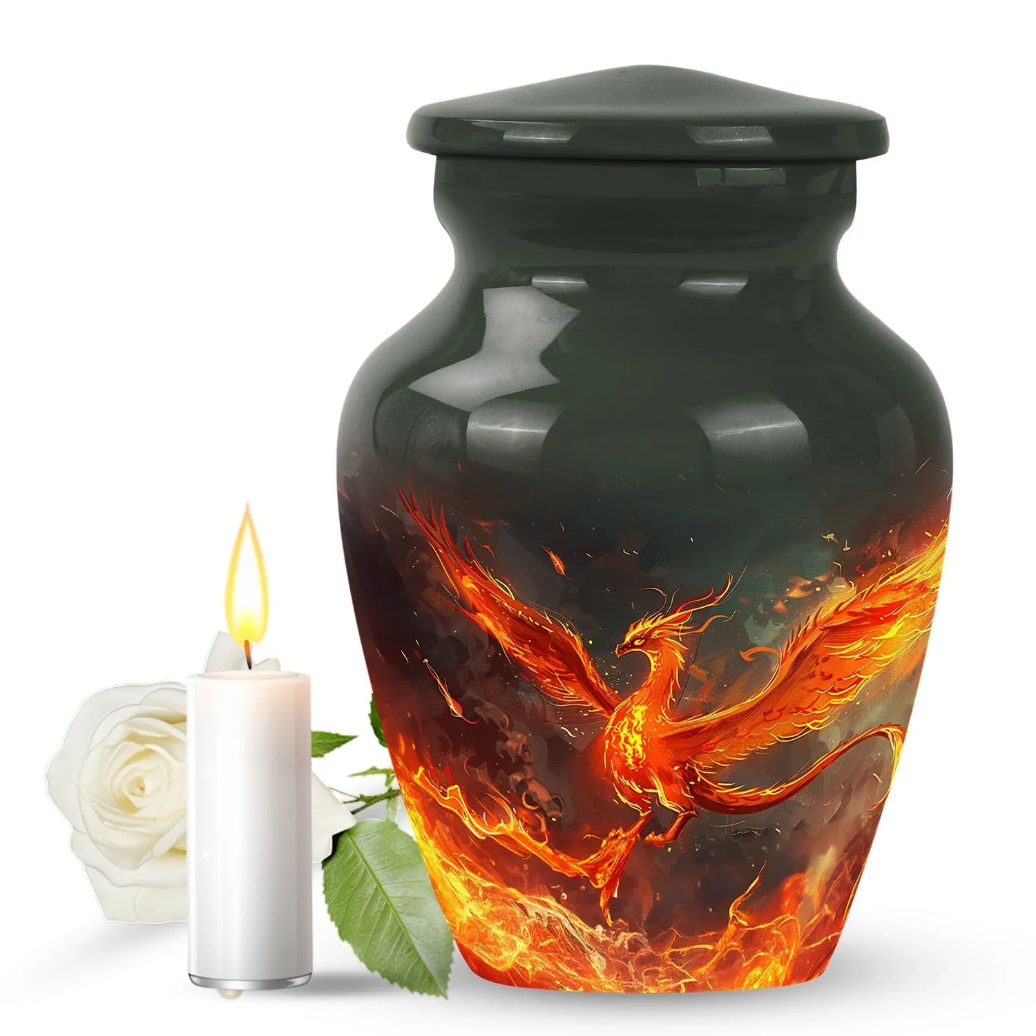 Phoenix Urn for Mom - Unique Memorial Funeral Remembrance