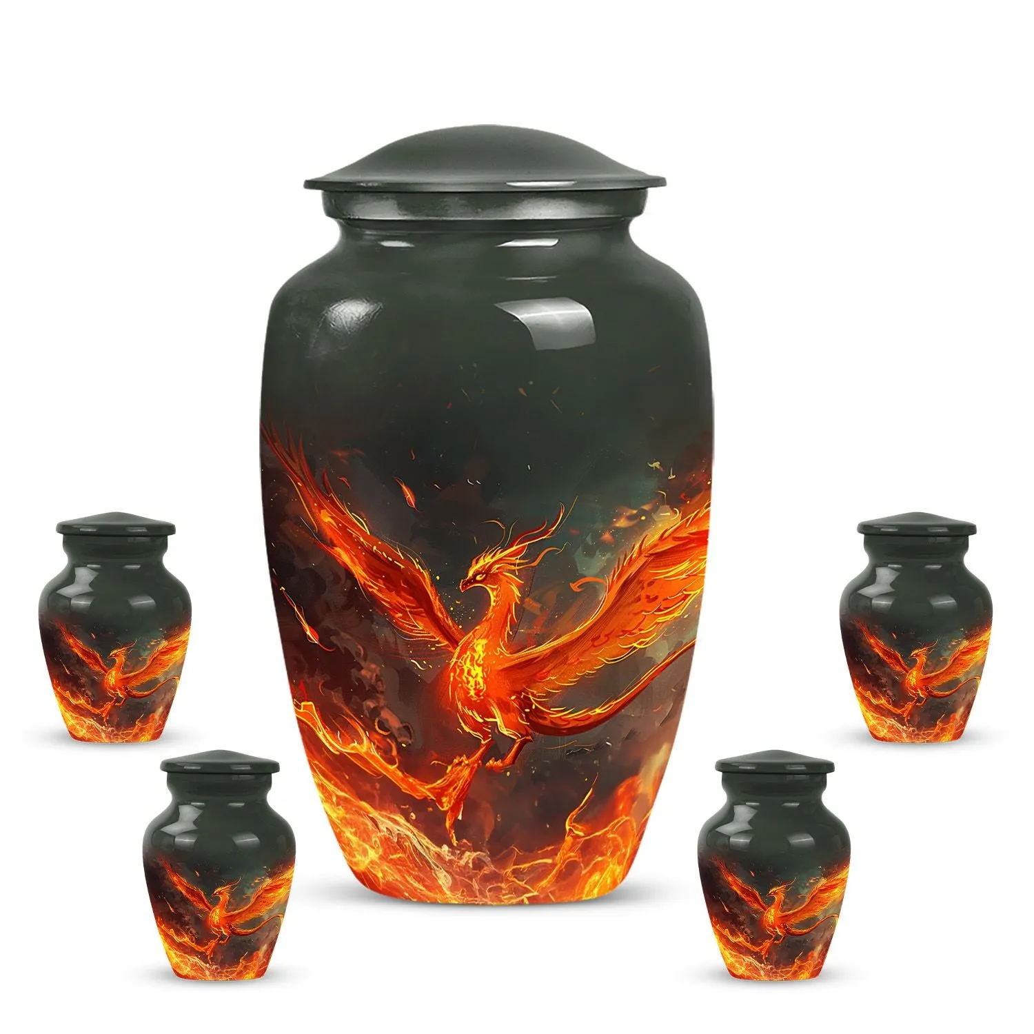 Phoenix Urn for Mom - Unique Memorial Funeral Remembrance
