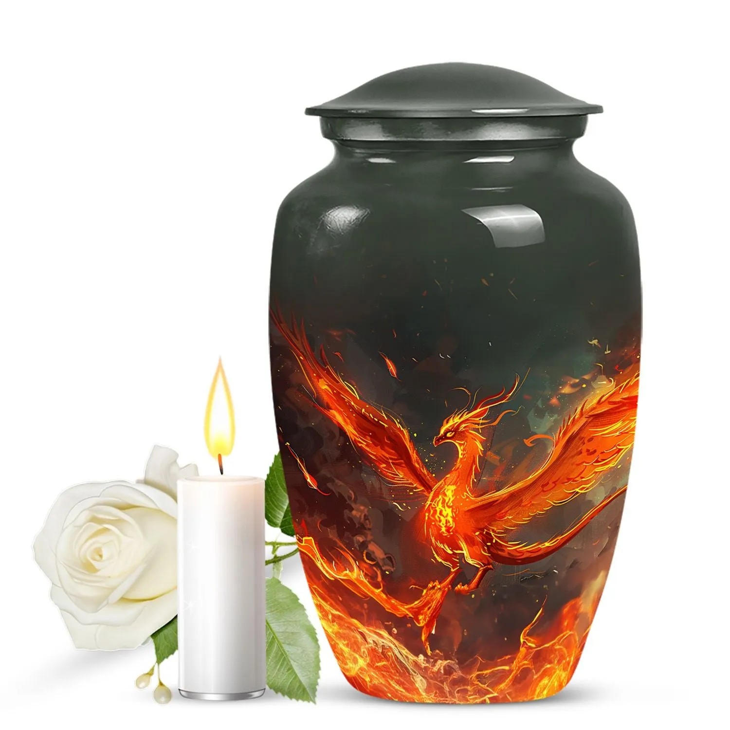 Phoenix Urn for Mom - Unique Memorial Funeral Remembrance