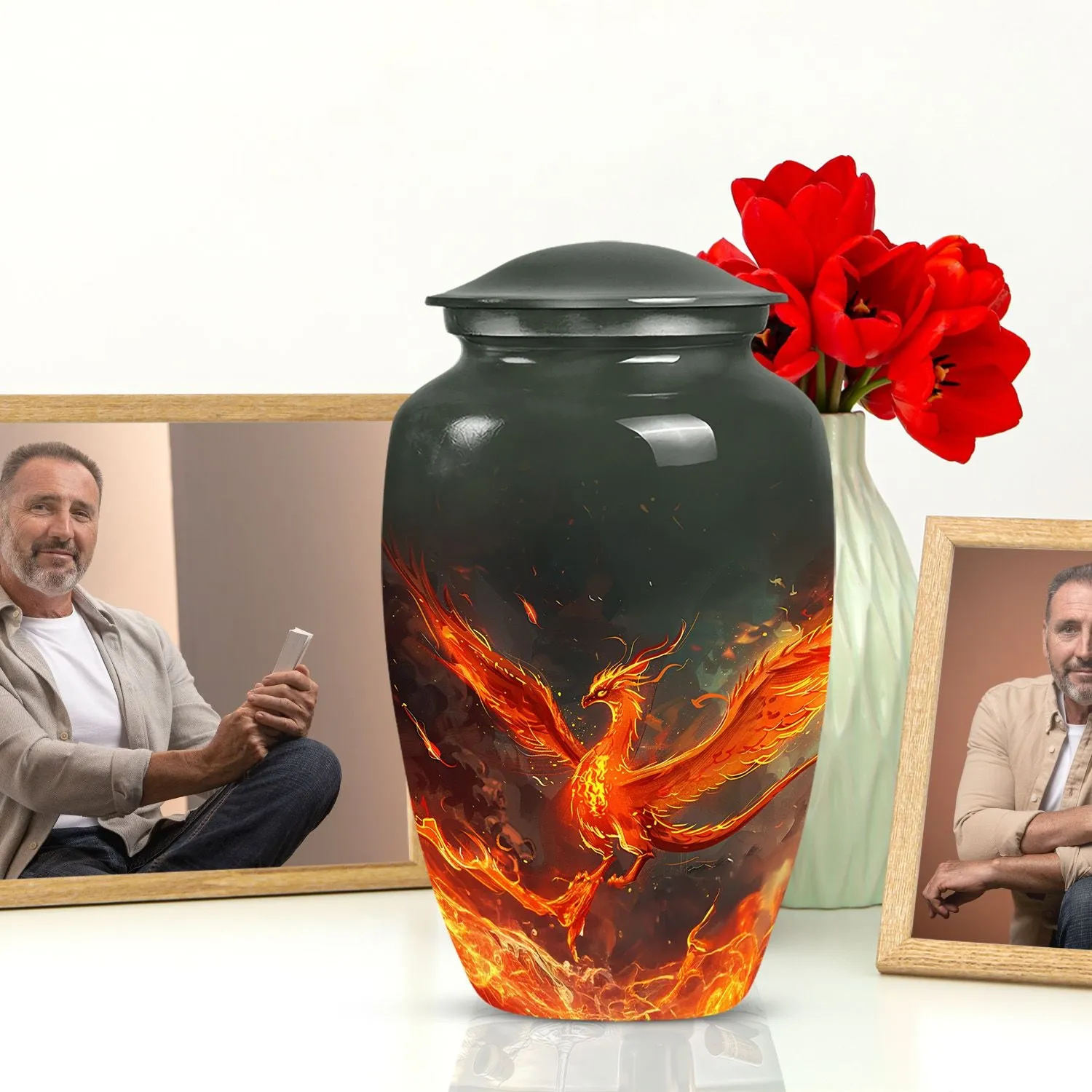 Phoenix Urn for Mom - Unique Memorial Funeral Remembrance