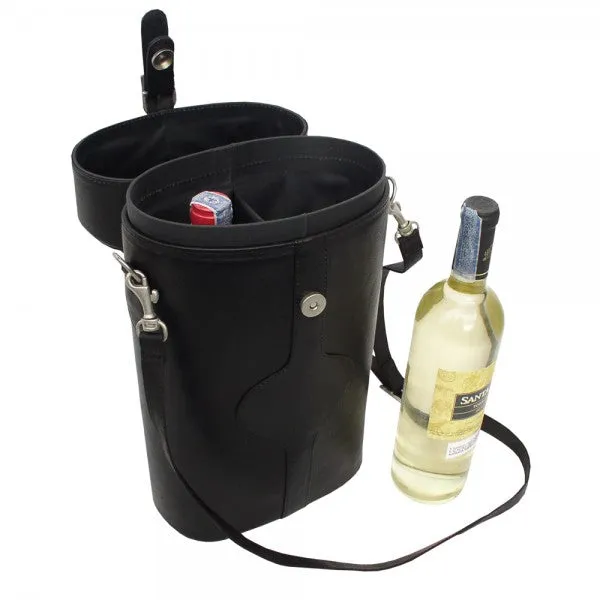 Piel Leather Double Deluxe Wine Carrier