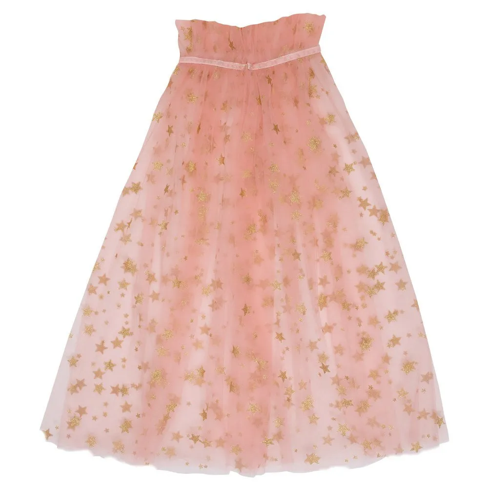 Pink Star Tulle Cape