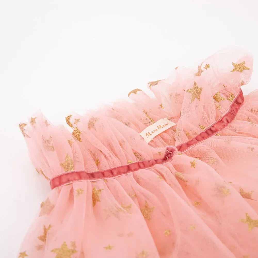 Pink Star Tulle Cape