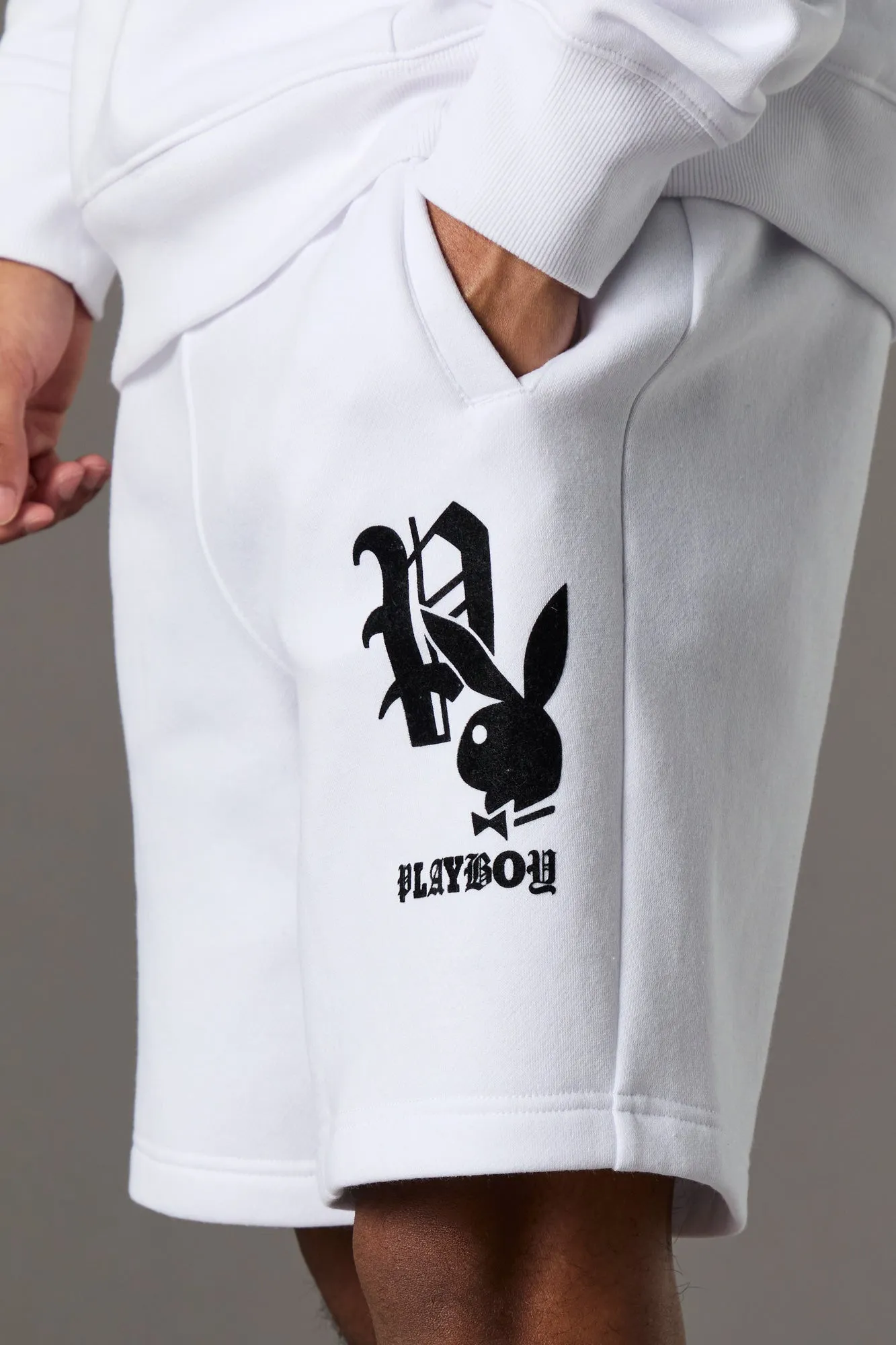 Playboy Graphic Fleece Short