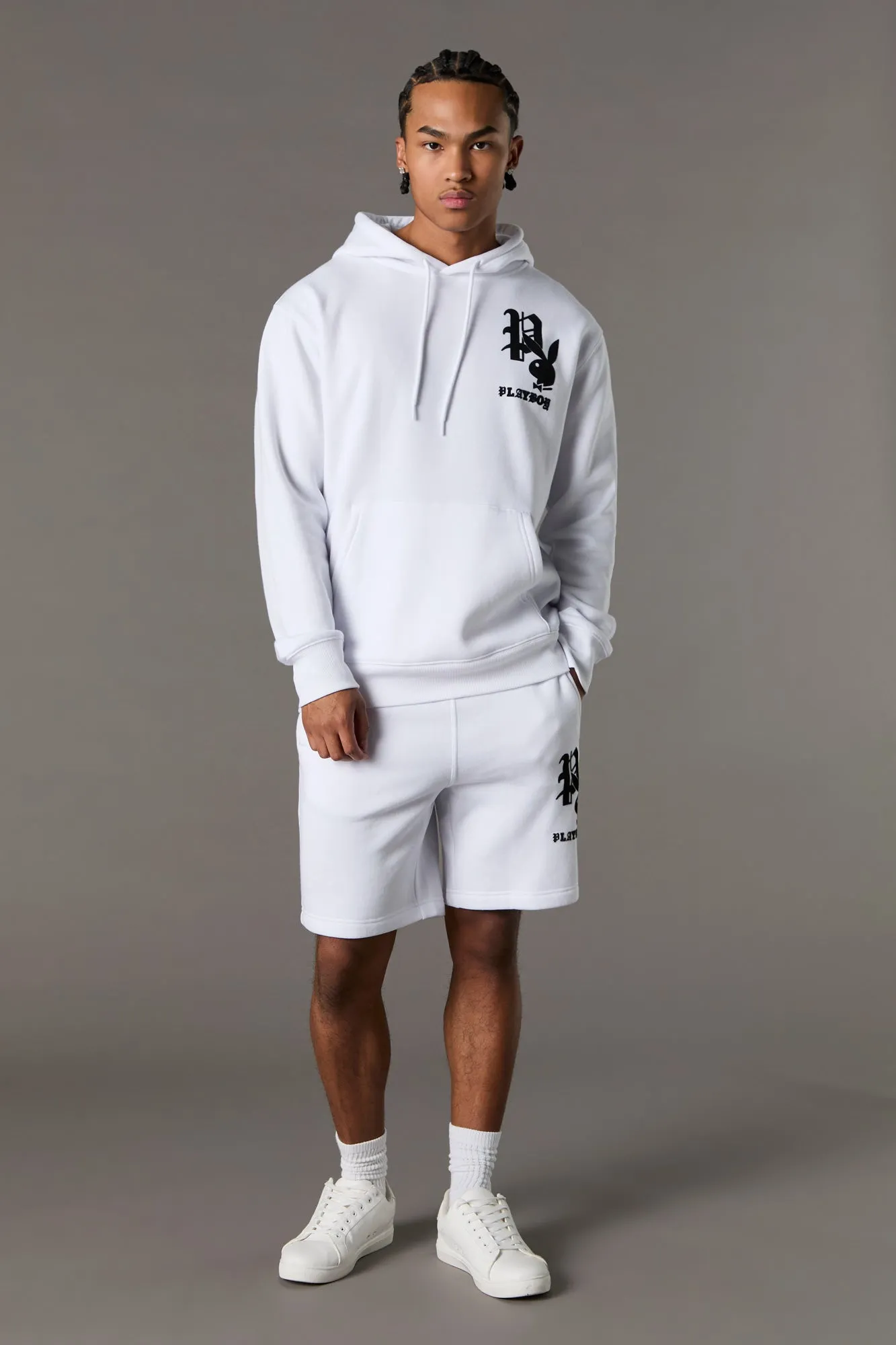 Playboy Graphic Fleece Short