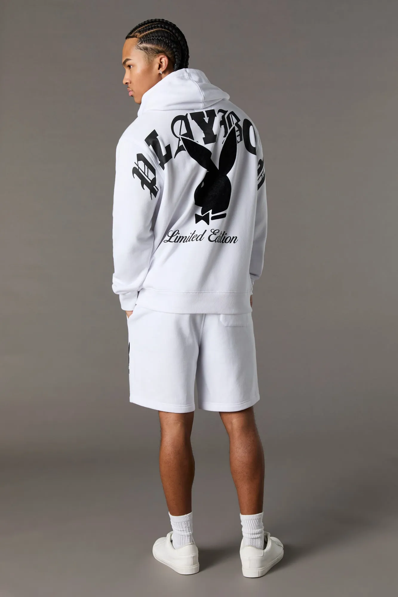Playboy Graphic Fleece Short