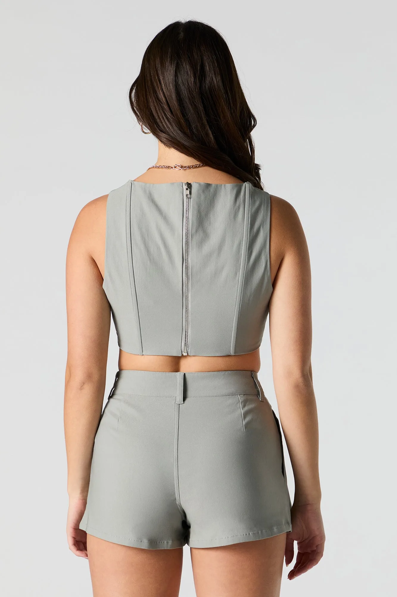 Pleated Mini Skort