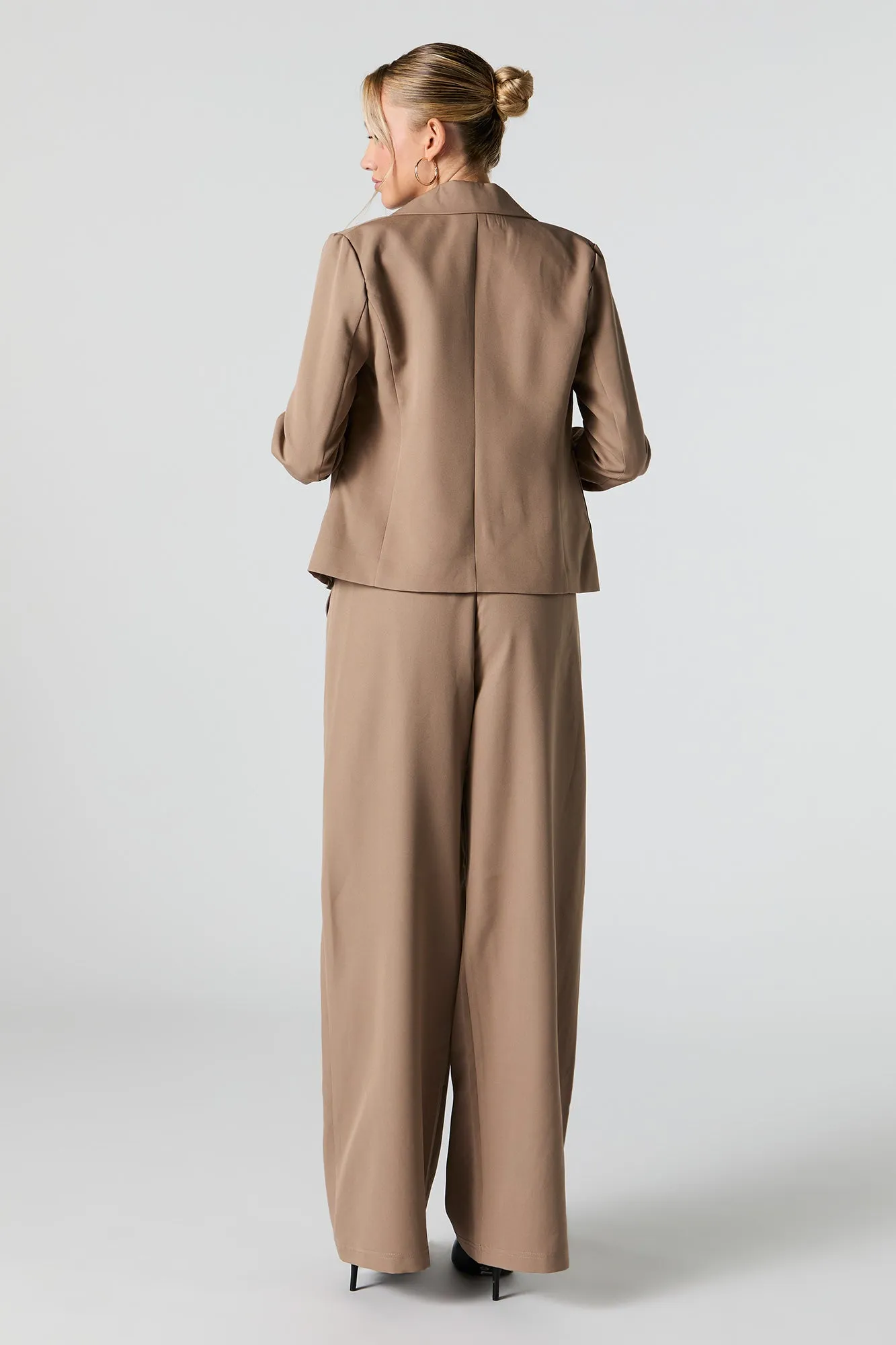 Pleated Wide Leg Dress Pant