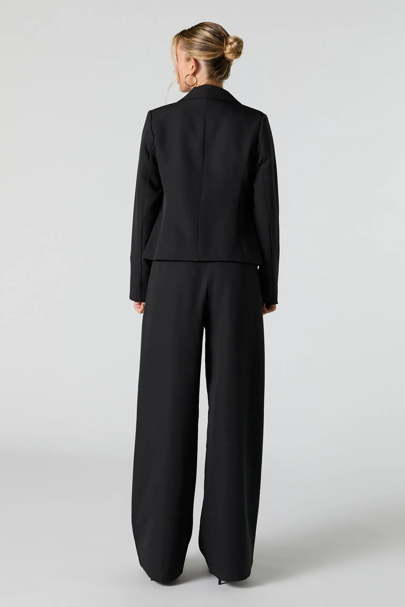 Pleated Wide Leg Dress Pant