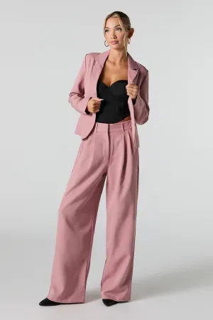 Pleated Wide Leg Dress Pant