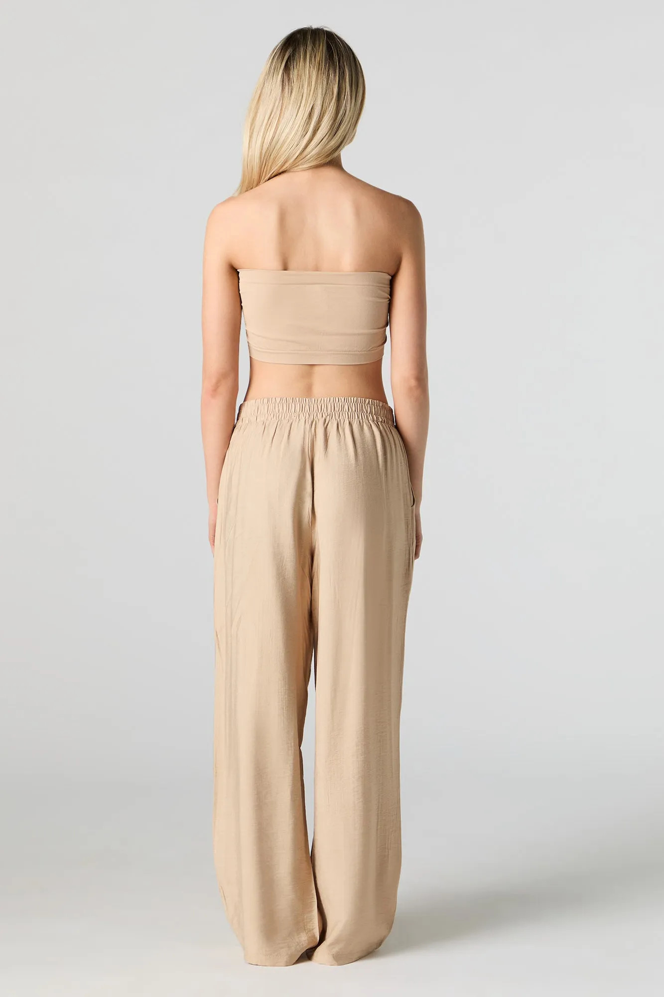 Pleated Wide Leg Pant