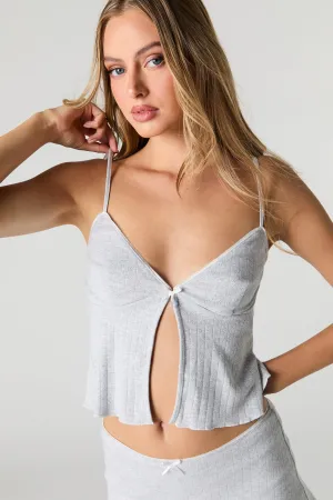 Pointelle Knit Flyaway Cami