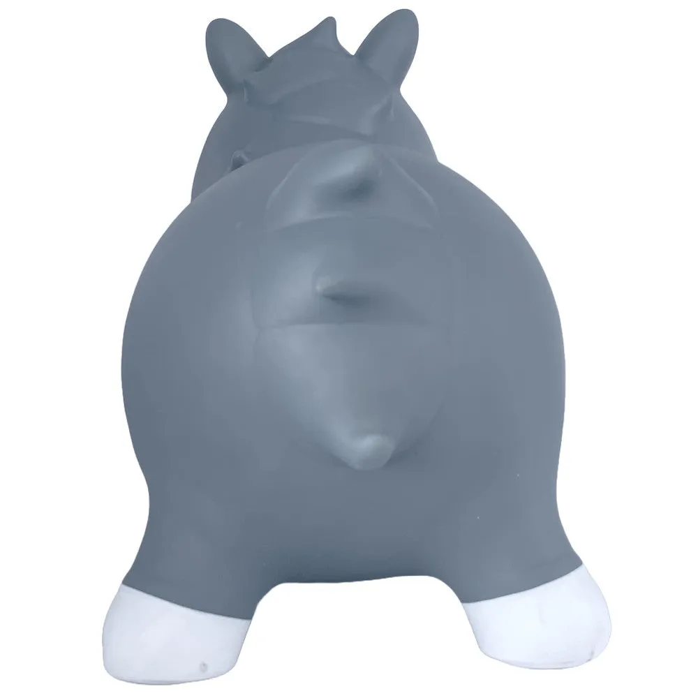 Pop It Up: Kidzzfarm Bouncy Horse Junior - Grey - Inflatable Animal Hopper