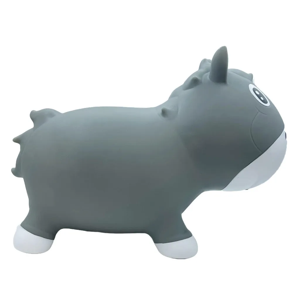 Pop It Up: Kidzzfarm Bouncy Horse Junior - Grey - Inflatable Animal Hopper