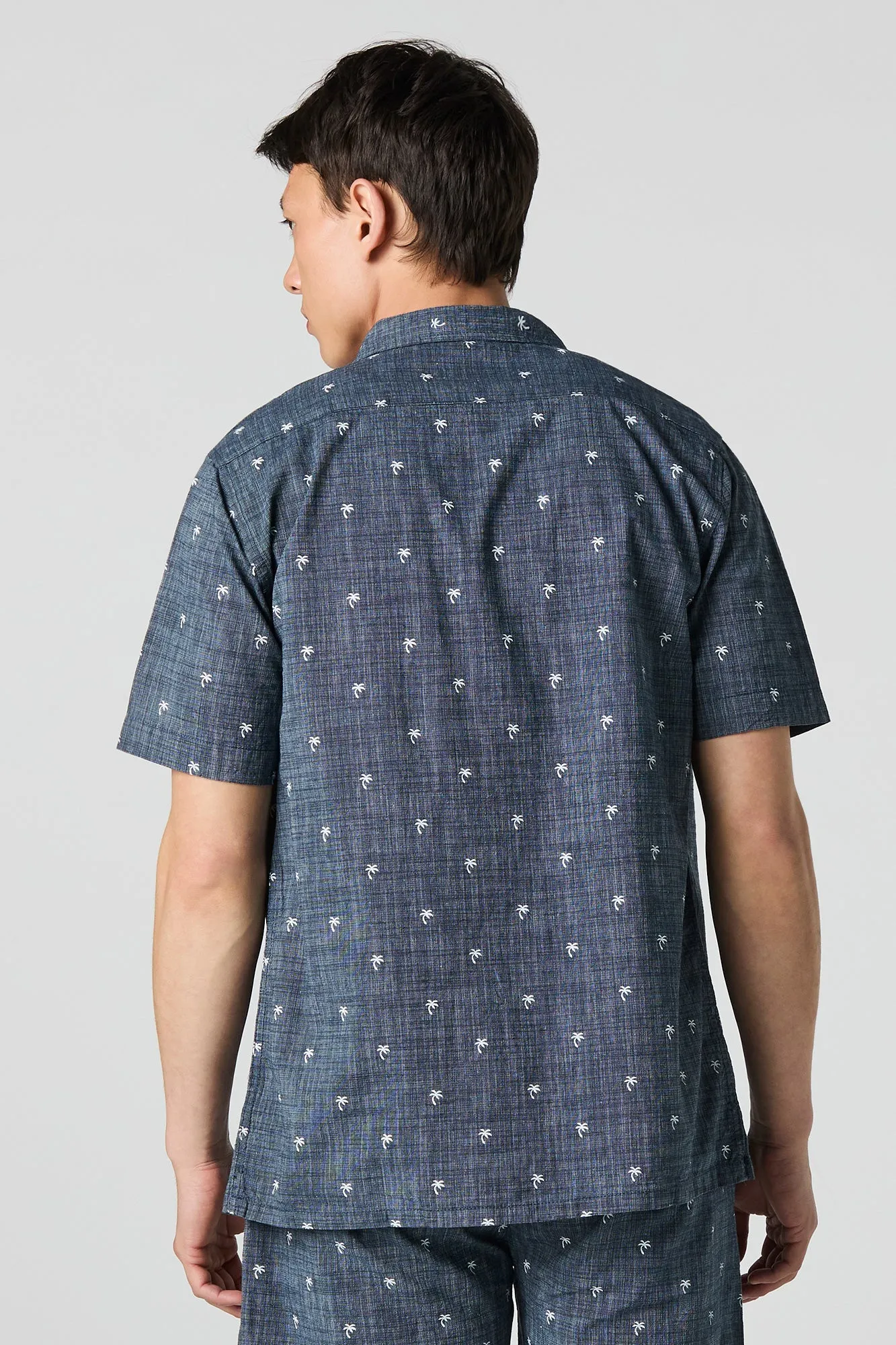 Printed Button-Up Top