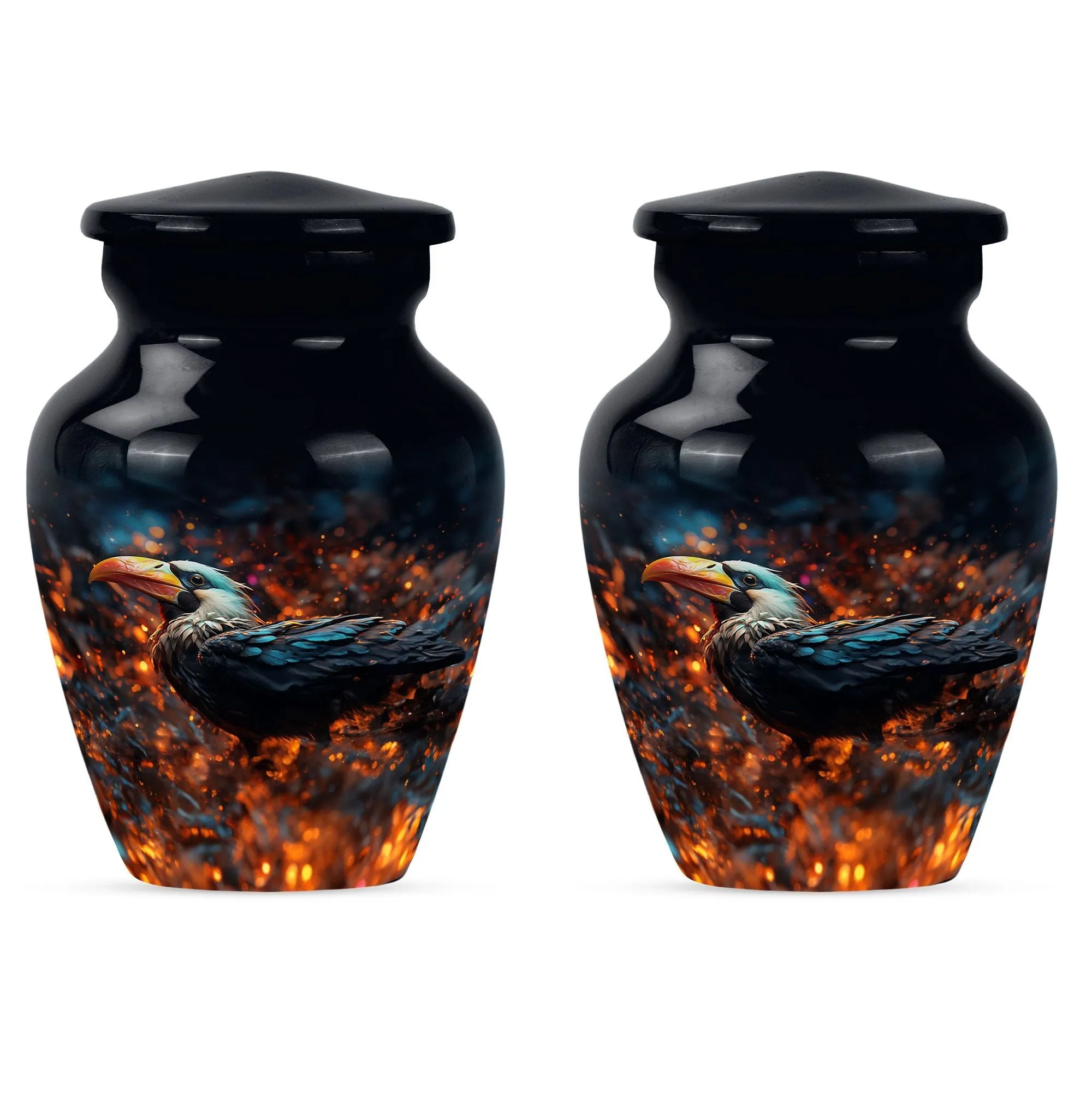 Puffin Bird Classic Memorial Urn: Unique Keepsake Urn For Ashes