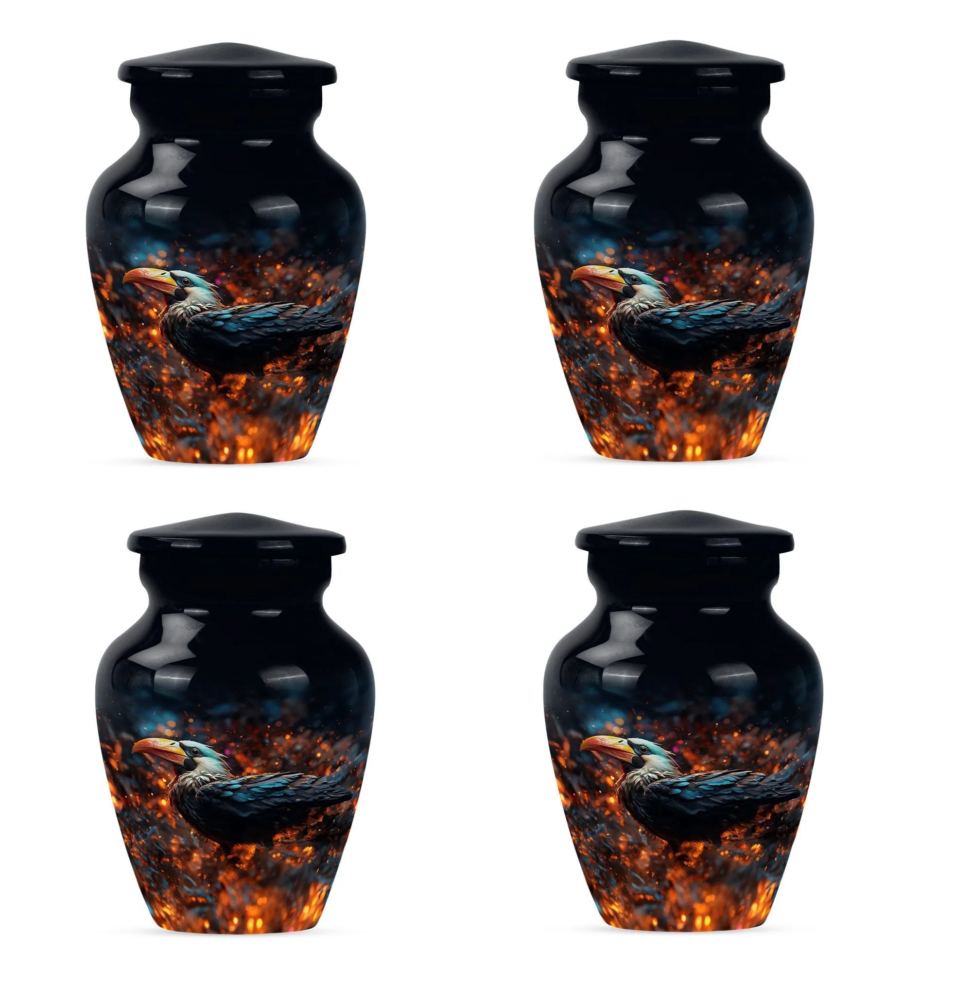 Puffin Bird Classic Memorial Urn: Unique Keepsake Urn For Ashes
