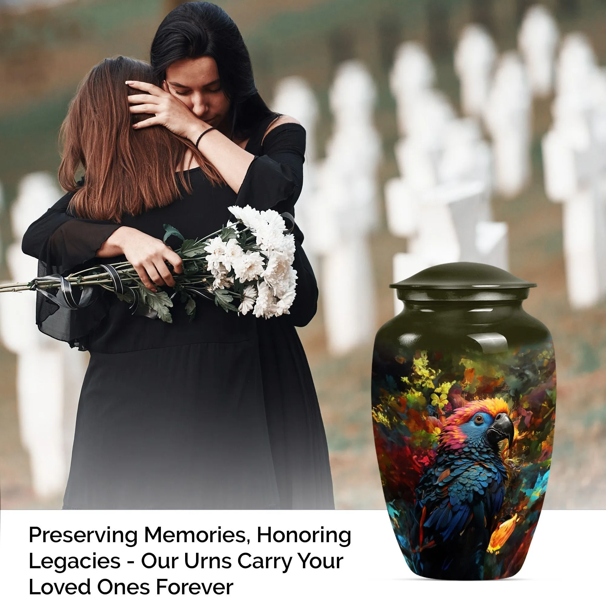 Puffin Bird Elegy - Lasting Tribute Cremation Urn For Ashes
