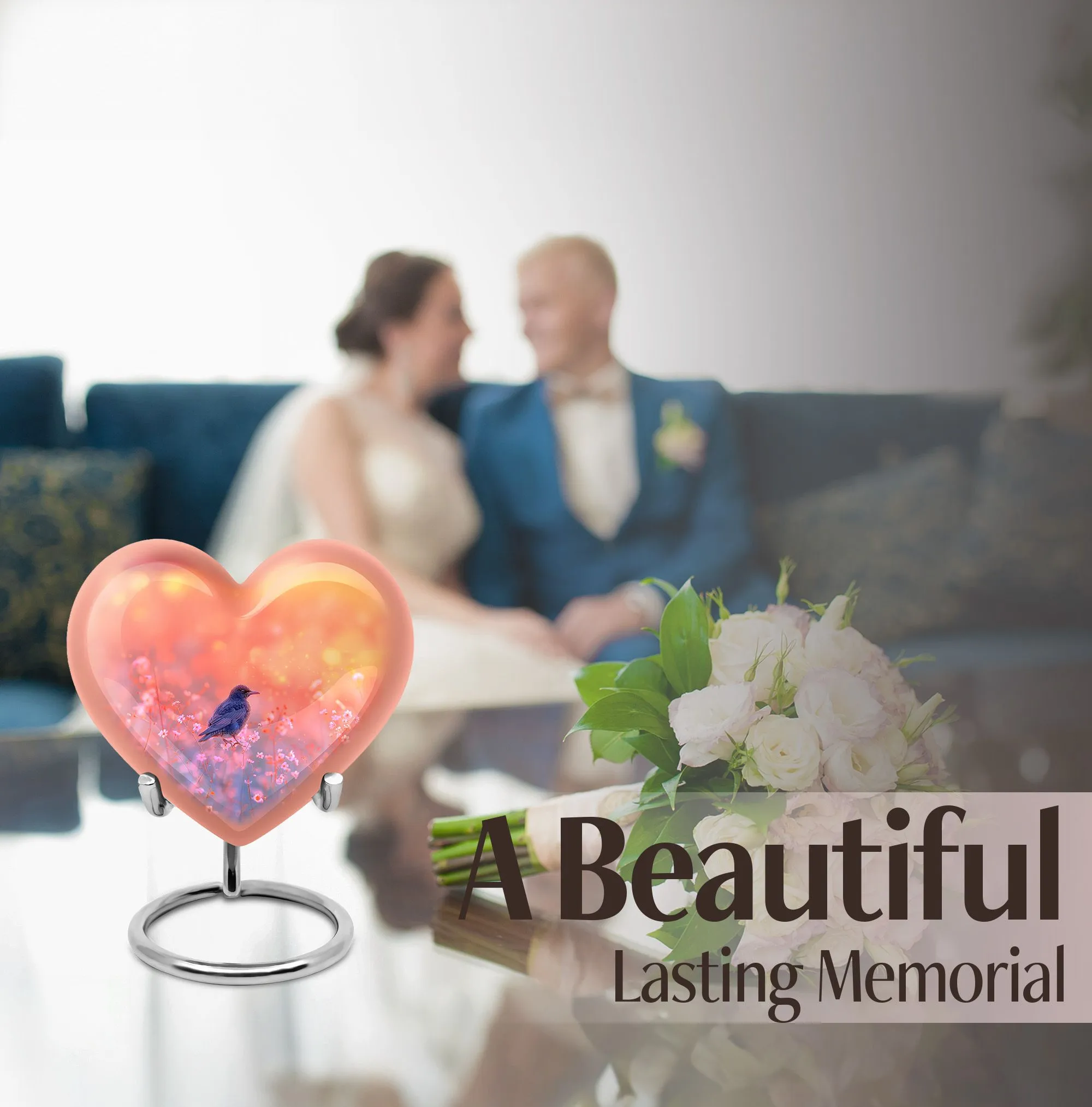 Puffin Bird Tribute - Cremation Urn for Human Ash Memorial