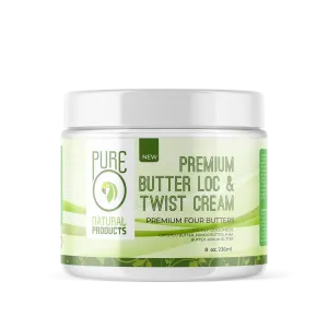 PureO Natural Premium Butter Loc & Twist Cream - 8 oz