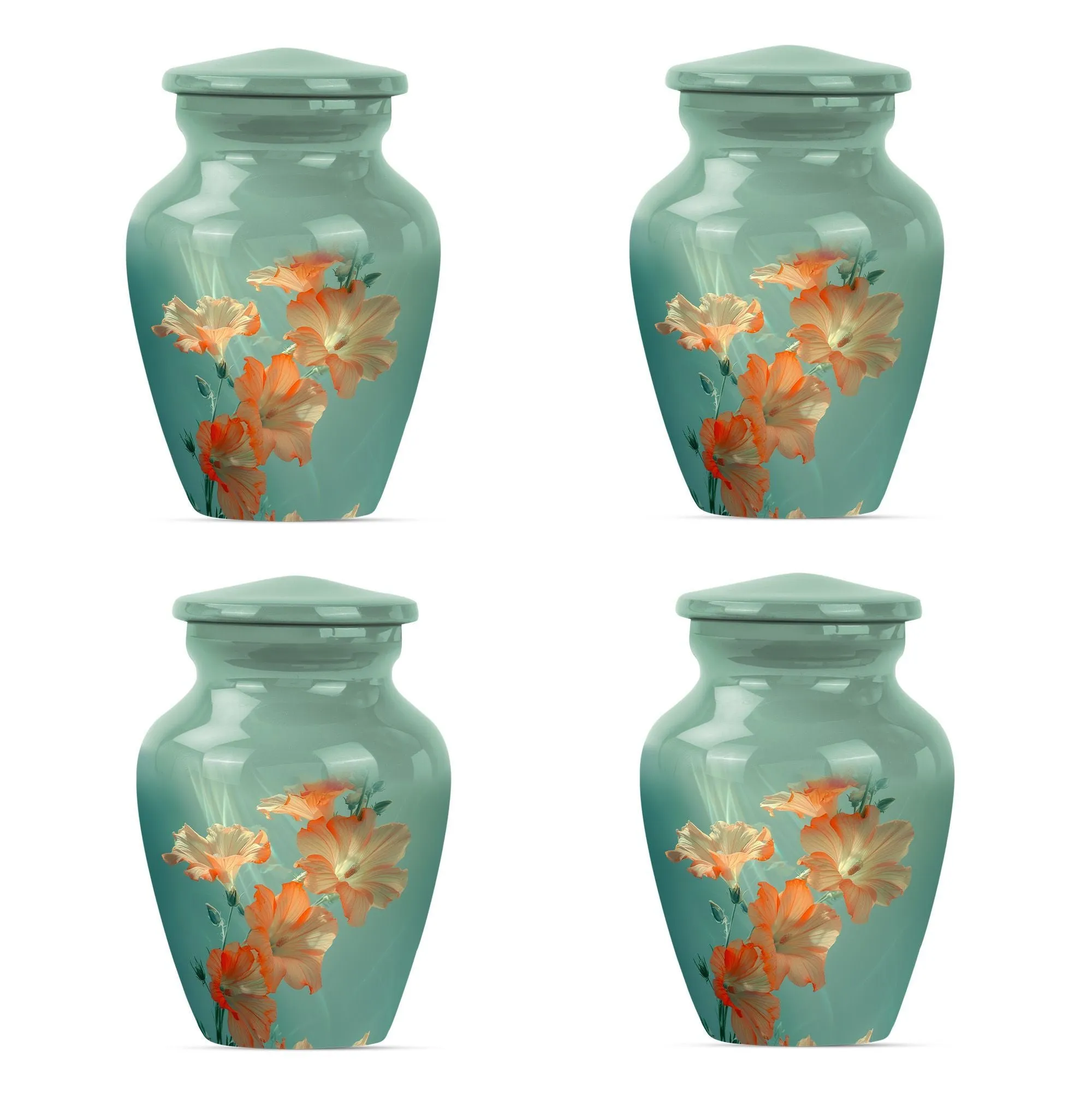 Purple Meadow Flower Urn: Ideal for Memorial Adult Ashes