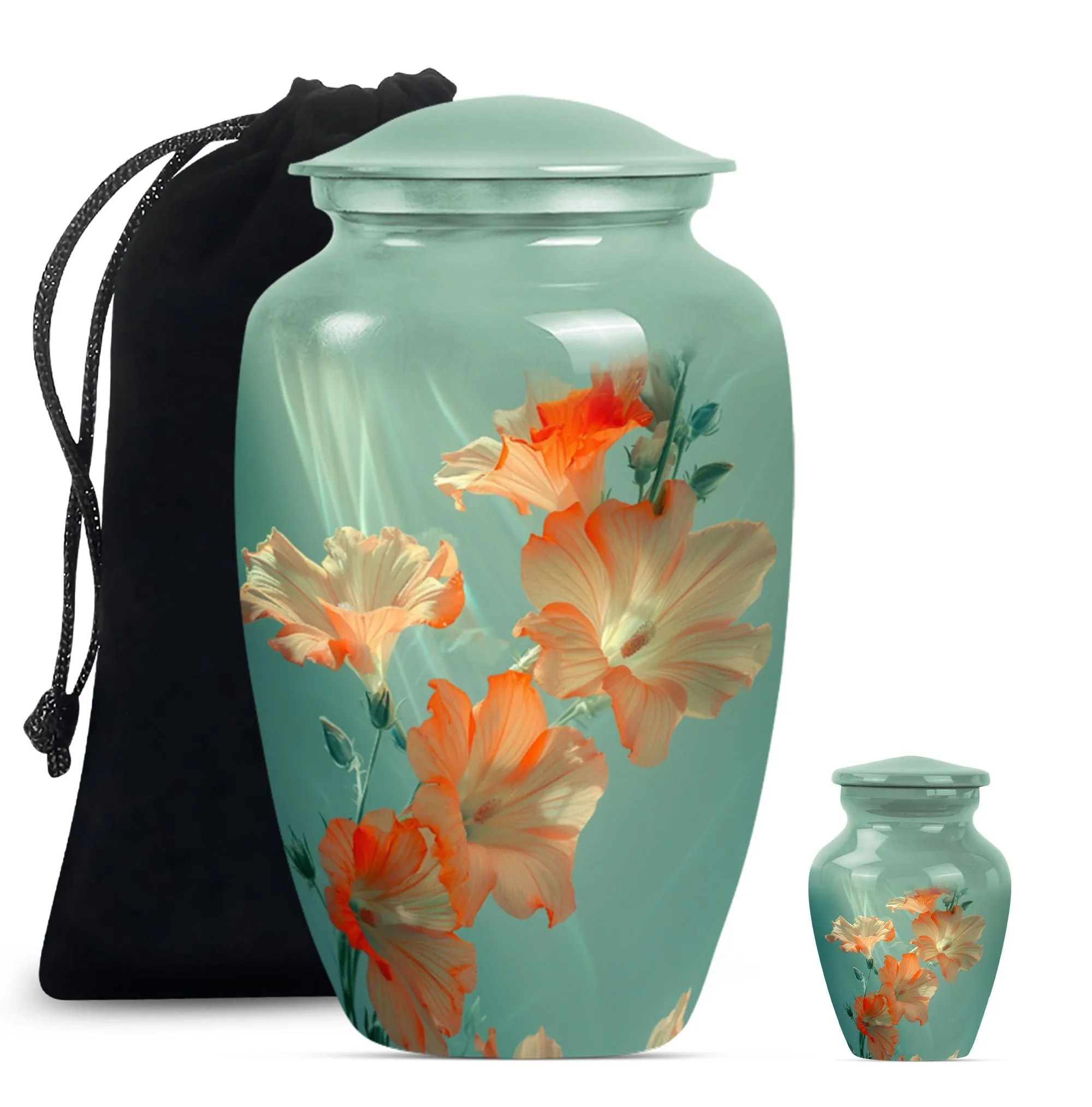 Purple Meadow Flower Urn: Ideal for Memorial Adult Ashes