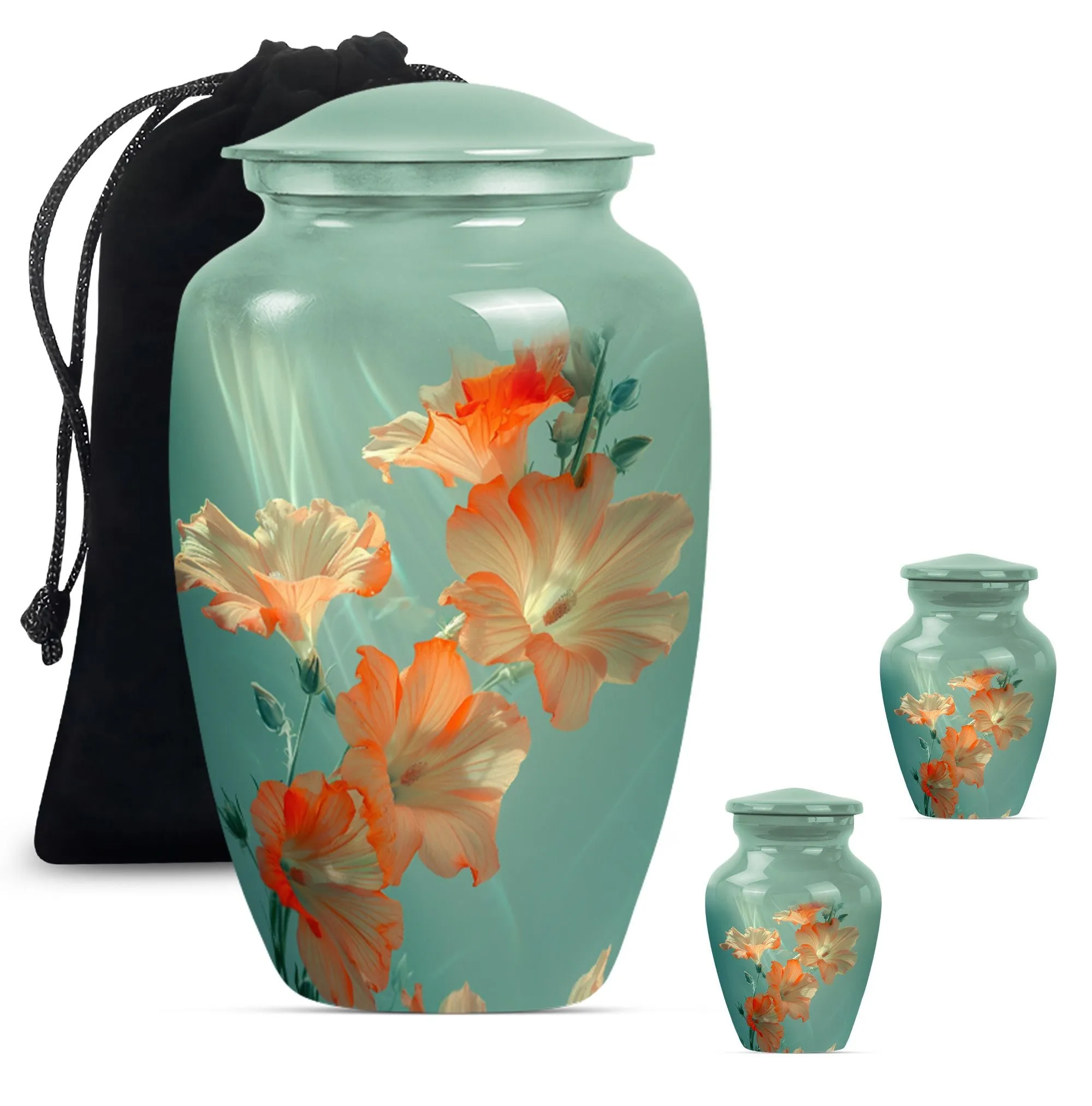 Purple Meadow Flower Urn: Ideal for Memorial Adult Ashes
