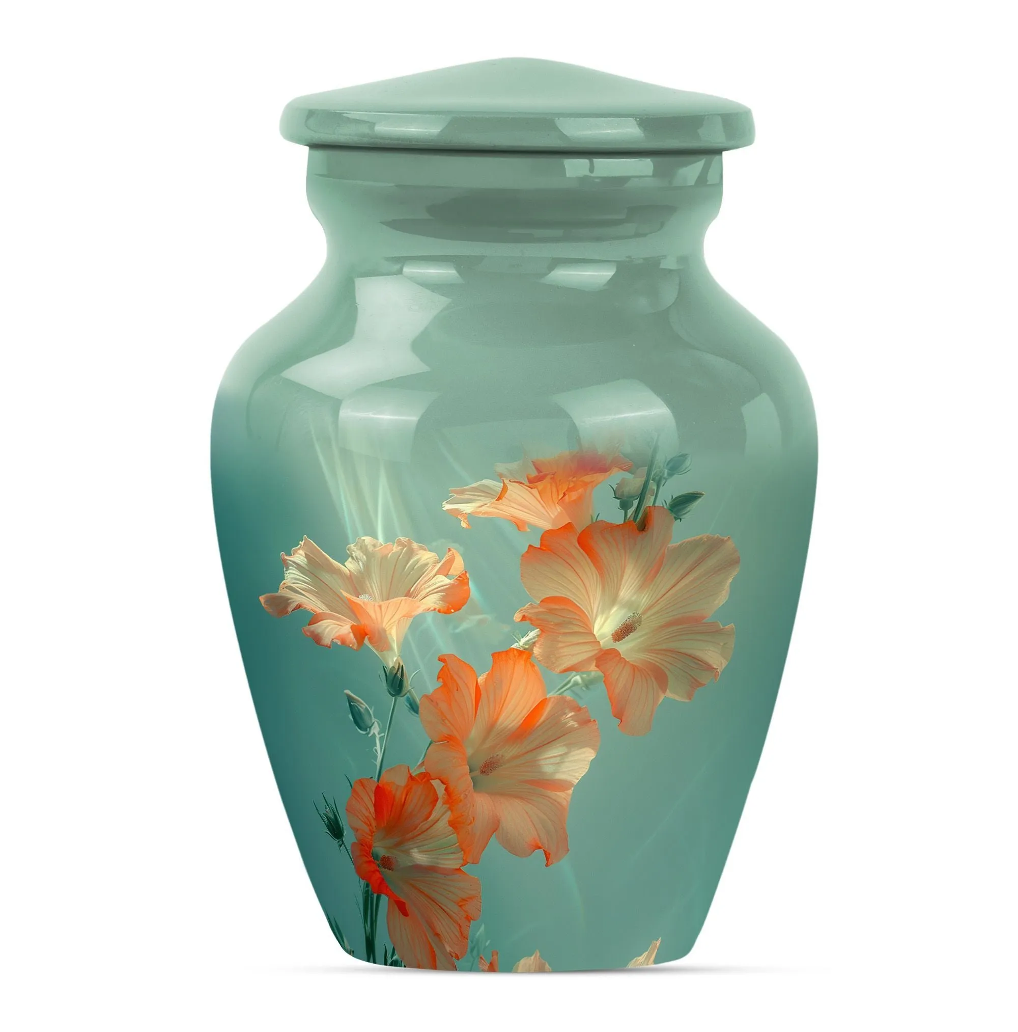 Purple Meadow Flower Urn: Ideal for Memorial Adult Ashes