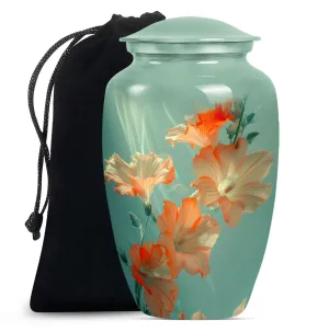 Purple Meadow Flower Urn: Ideal for Memorial Adult Ashes