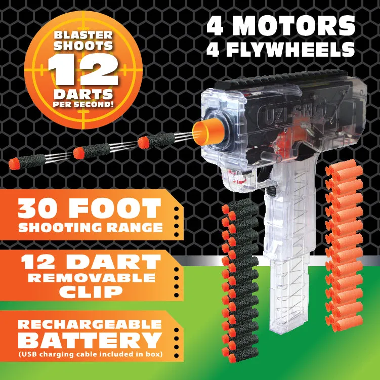 Rapid Fire Soft Dart Gun with Darts - 6 Pieces Per Retail Ready Display 22863