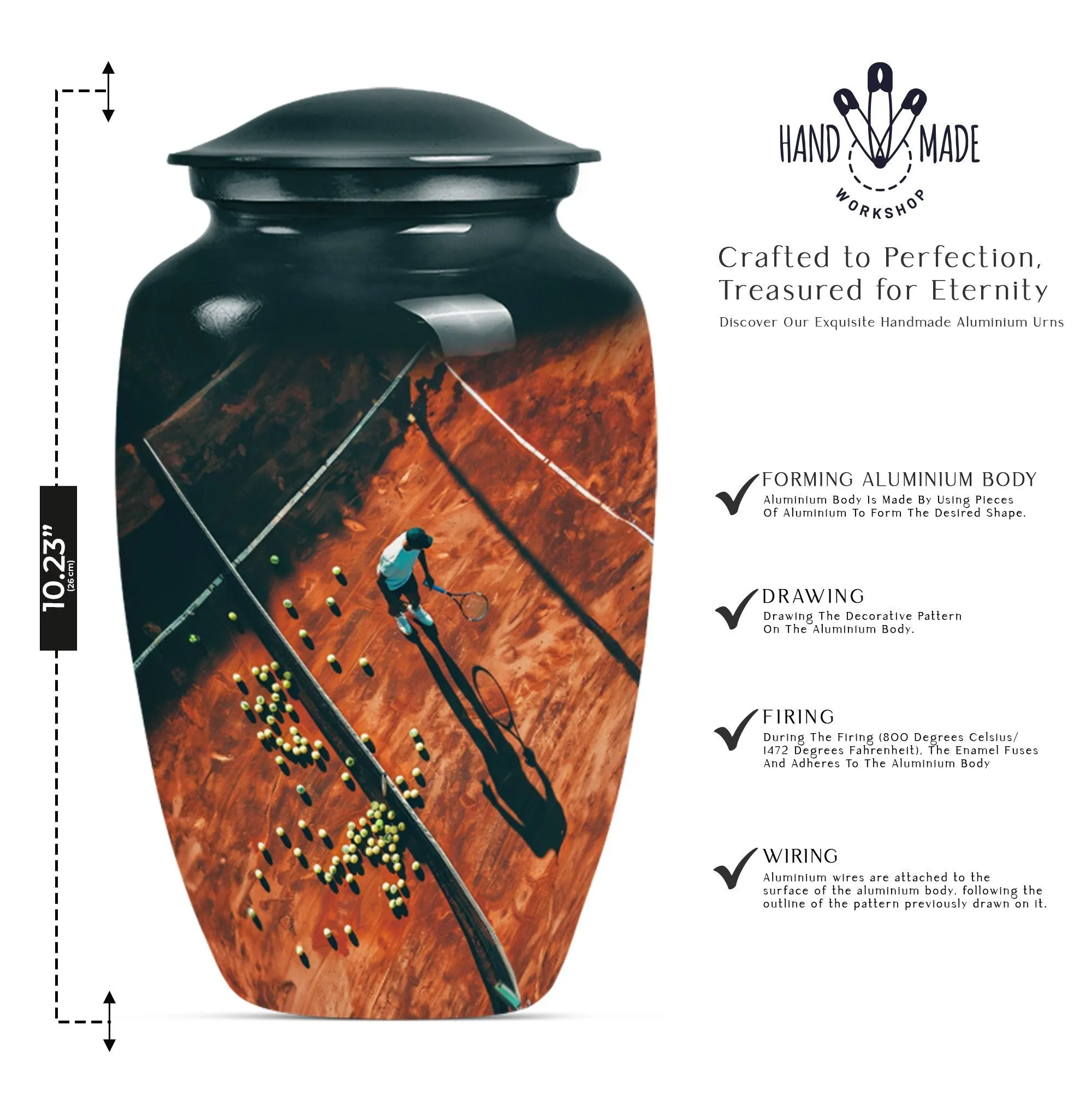 Recall the Love Tennis Urn | Forever Memorial Cremation Container