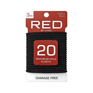 Red by Kiss Thin Elastic Hair Band 3mm - 20 Ct - Choose Color